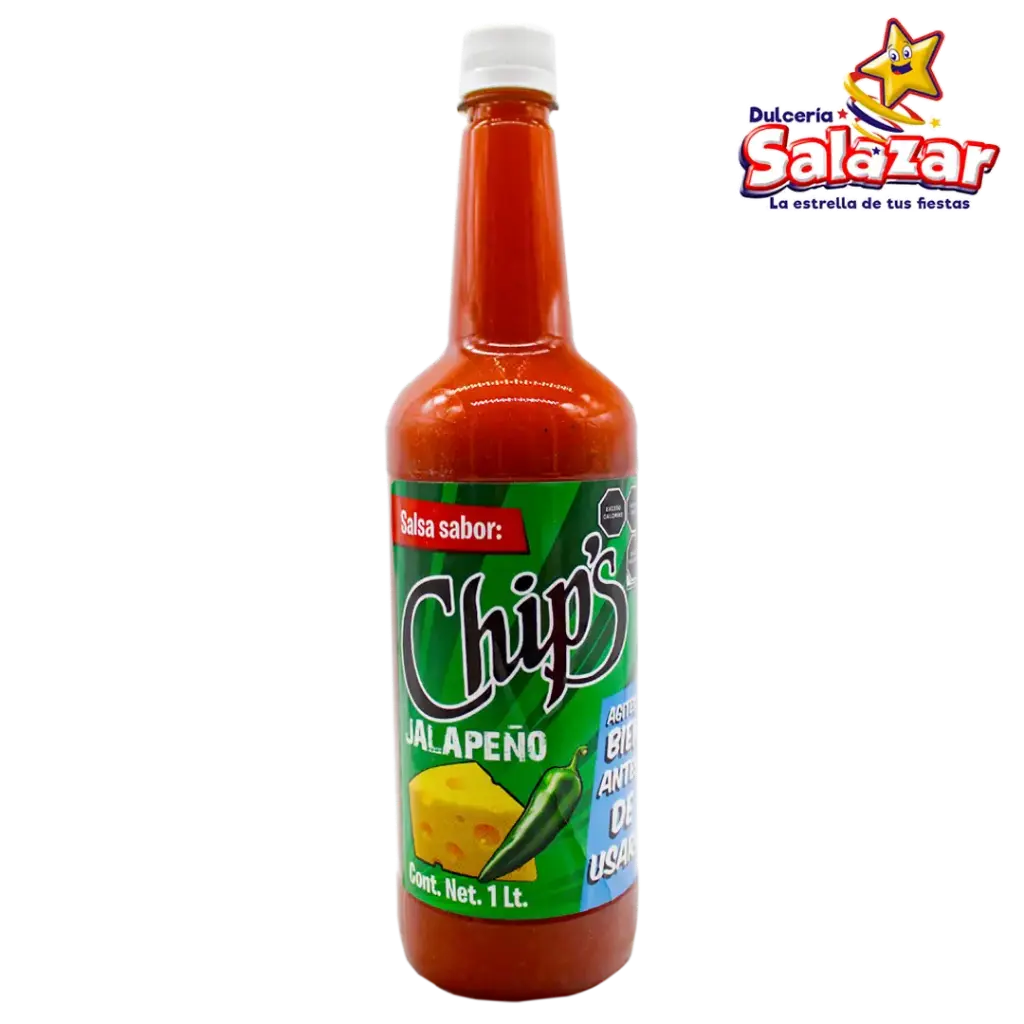 [SCH0013] SALSA ALITAS CHIPS JALAPEÑO 1LT "C/12/1"