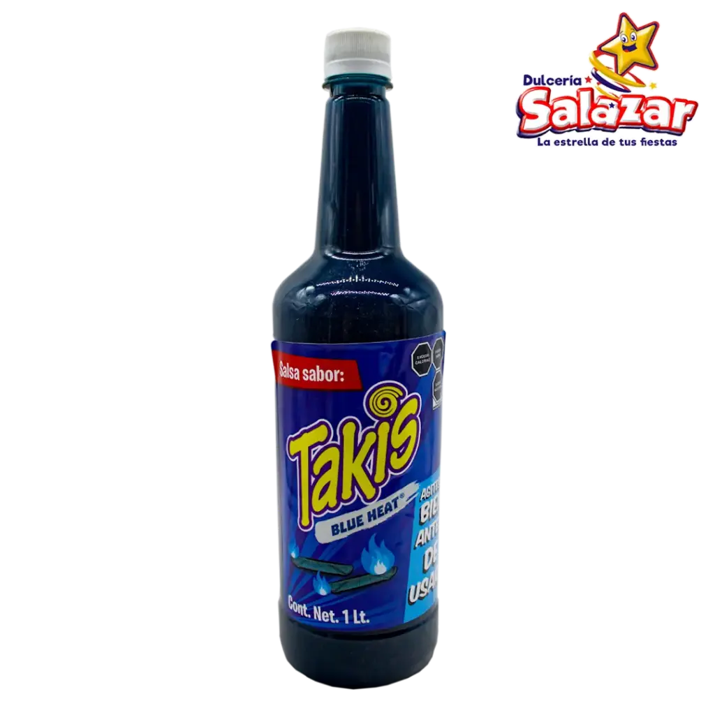 SALSA ALITAS TAKIS BLUE HEAT AZUL 1LT "C/12/1"