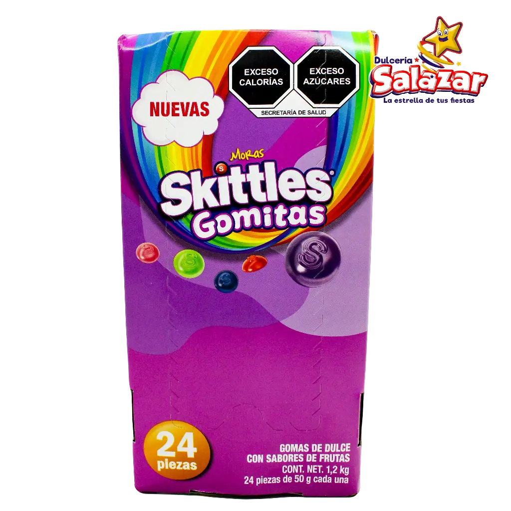 [EFF0238] GOMITAS SKITTLES MORA -D.50G- "C/6/24"