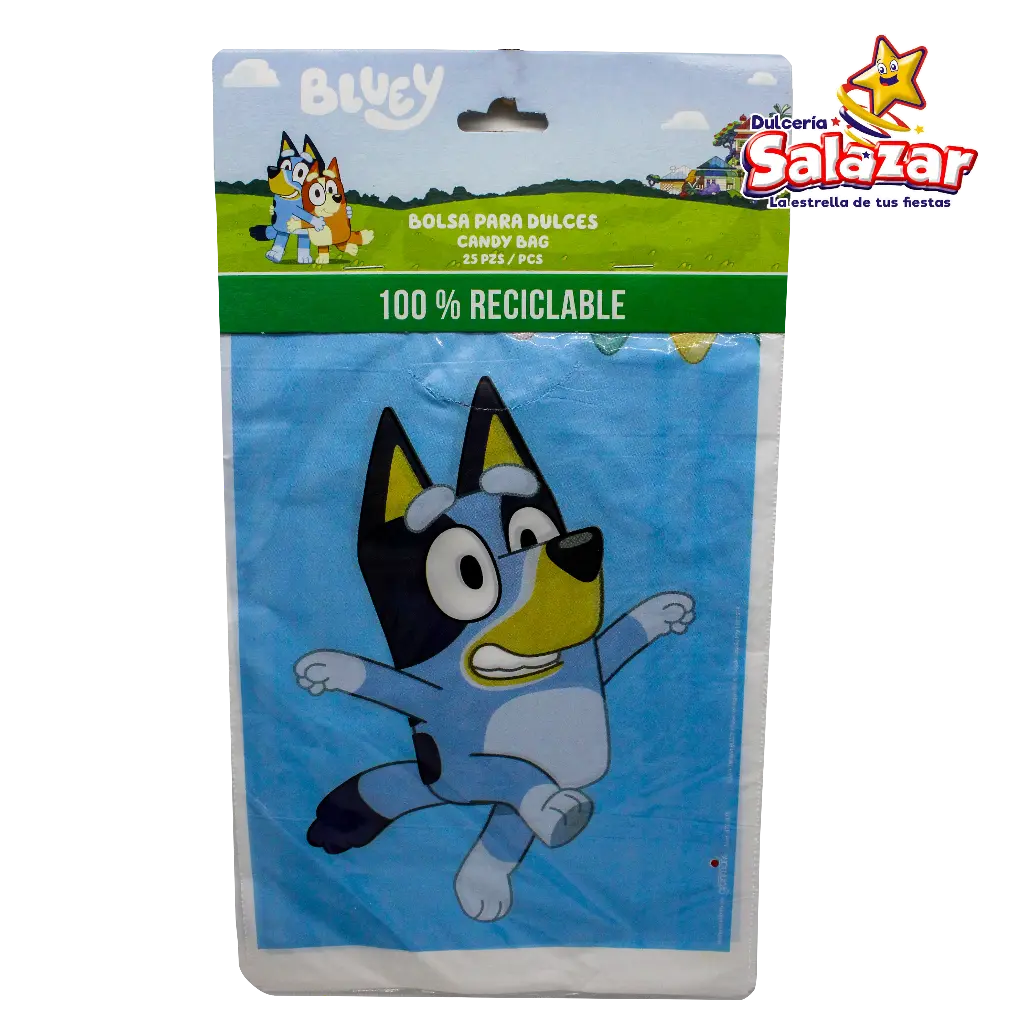 [GRN0419] BOLSA P/DULCES BLUEY GRANMARK -B.25PZA- "C/6/25"    