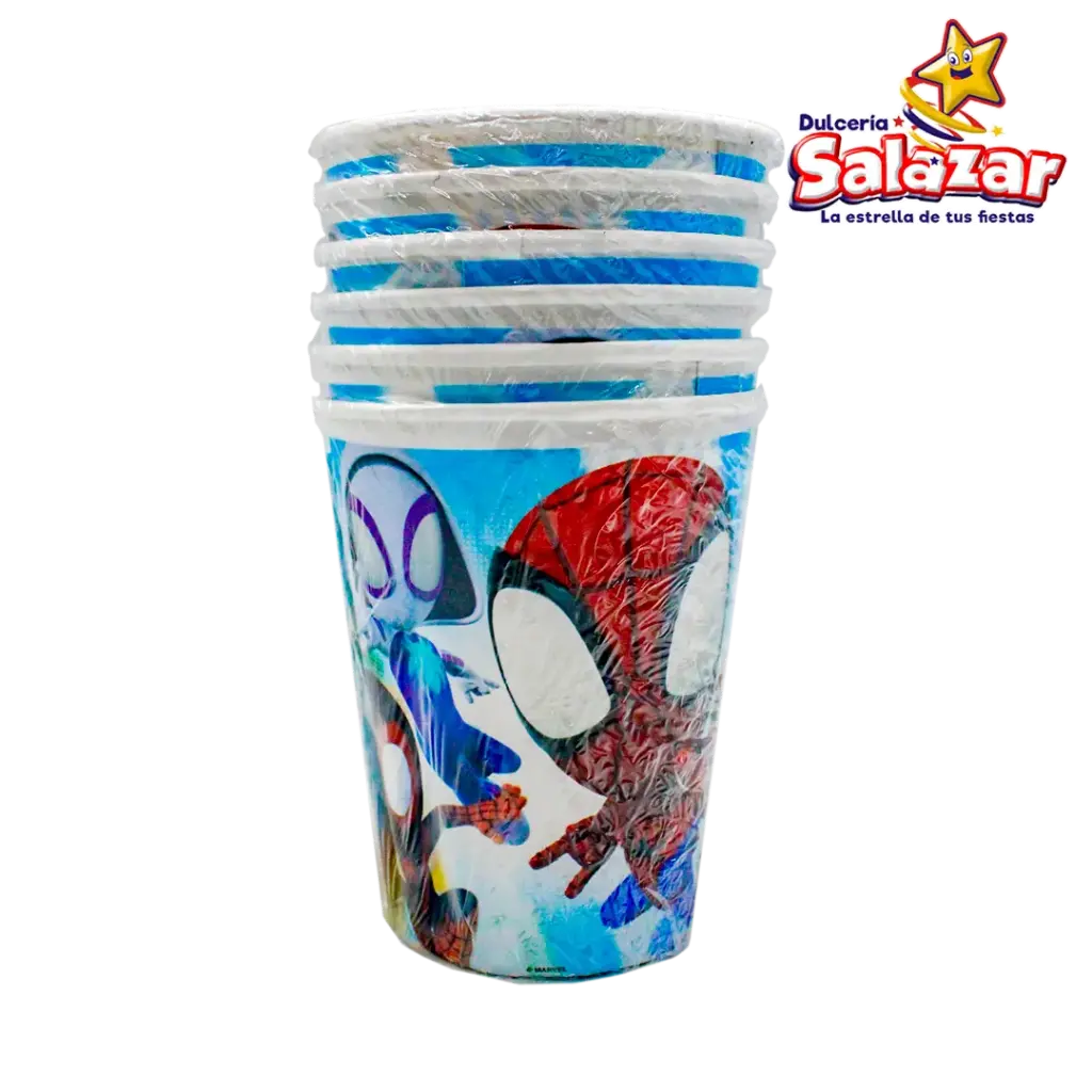 VASO FIESTA SPIDEY GRANMARK -B.6PZA- "C/6/6"