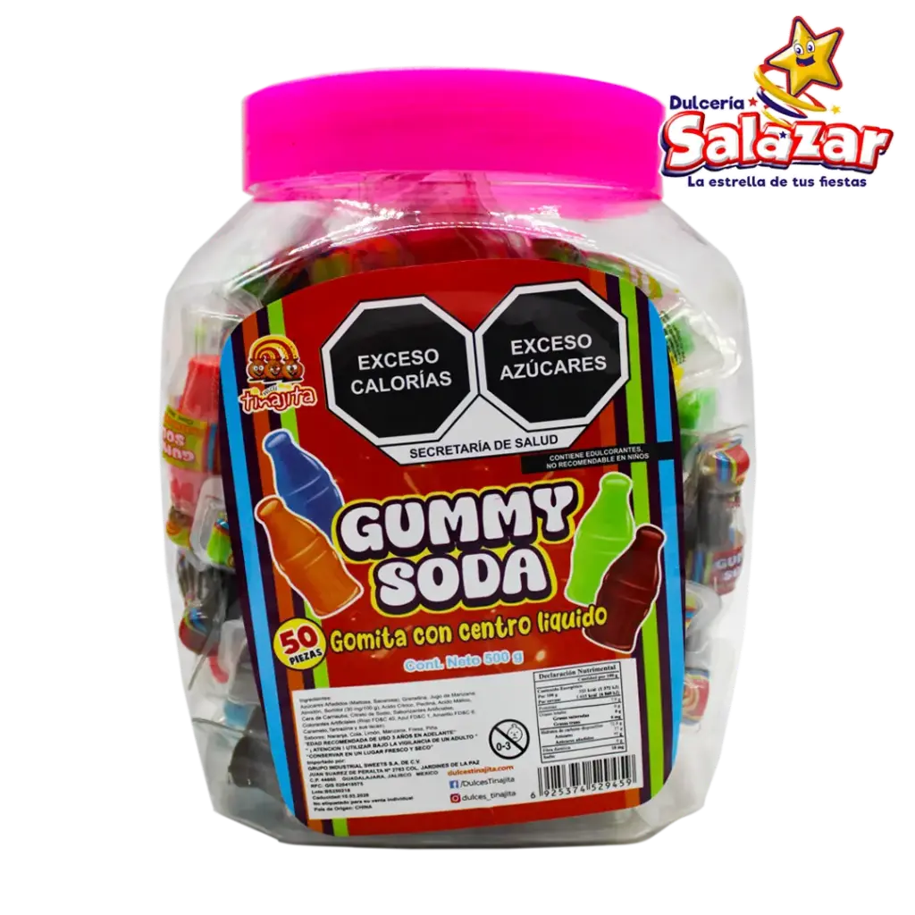 [TIN0464] GUMMY SODA TINAJITA -V.50PZ- "C/12/50"