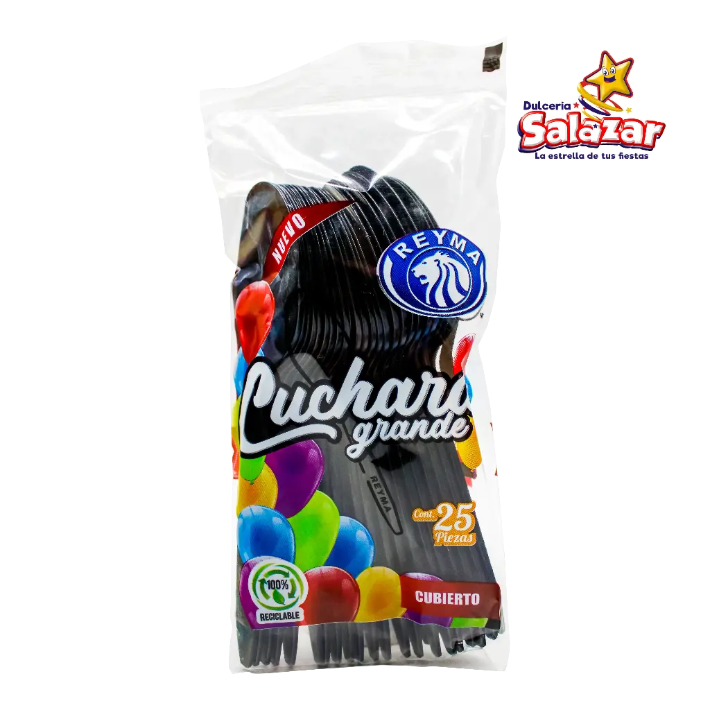 [REYM0042] CUCHARA GRANDE REYMA NEGRA CCG25NE "C/20/25"
