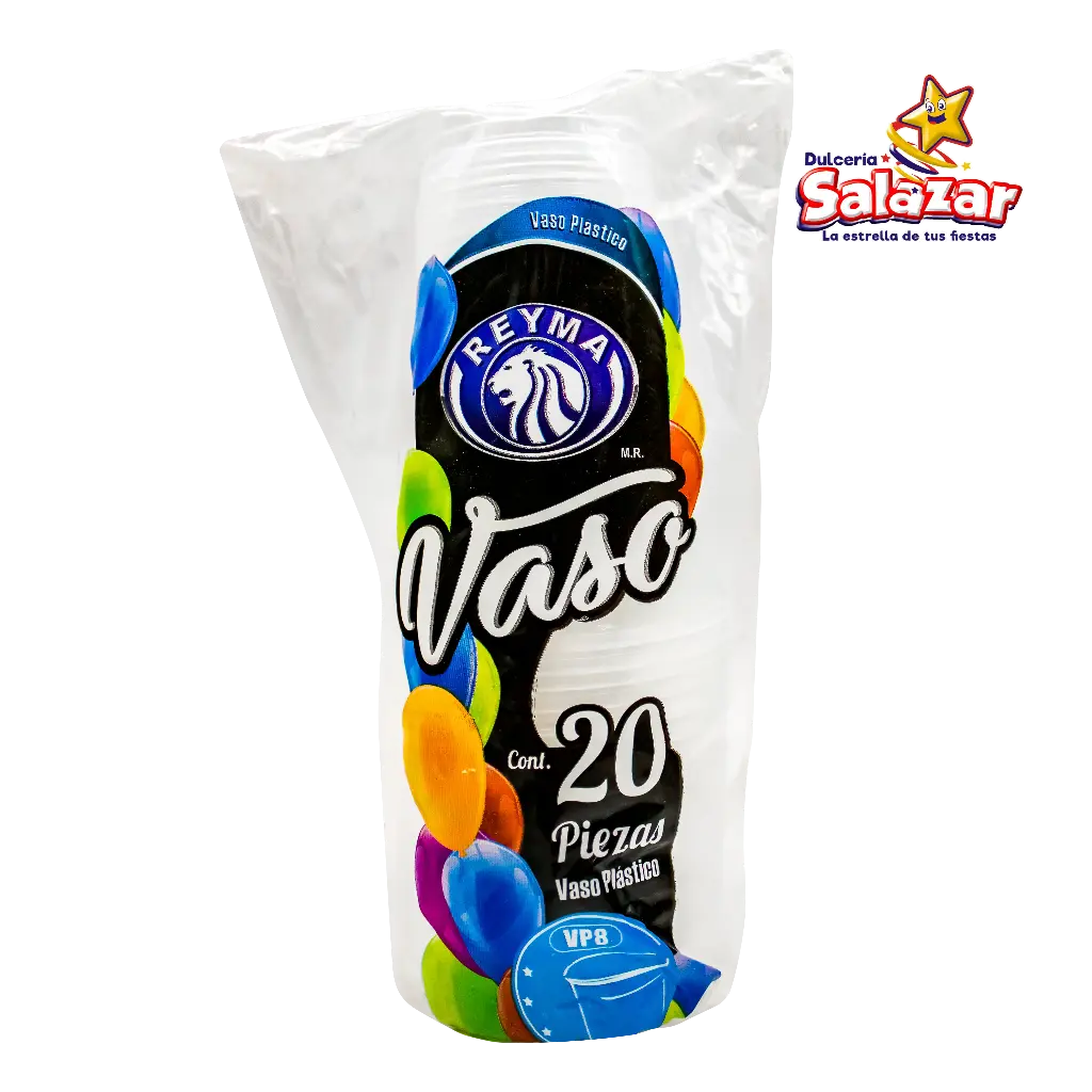 VASO POLIPRO No. 8 ANAQUEL REYMA VP8AQ -B.20PZA- "C/50/20" 