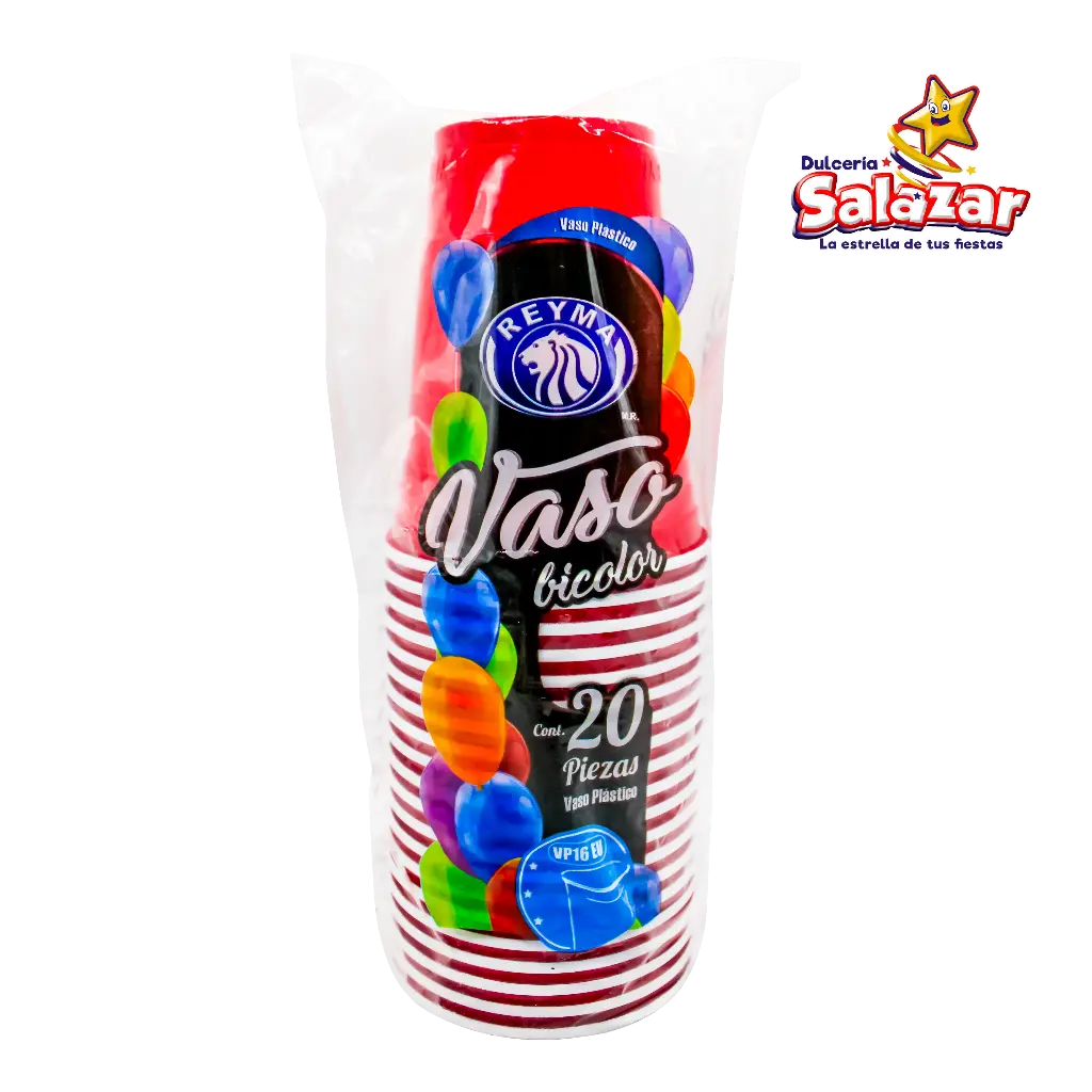 VASO POLIPRO No. 16 EU BICOLOR REYMA ANAQUEL VP16EURJAQ -B.20PZA- "C/50/20"
