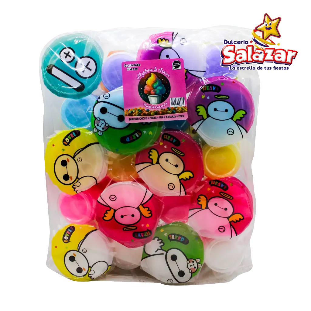 ALGODONES DE AZUCAR SABORES -B.20'P.- "B/5/20"