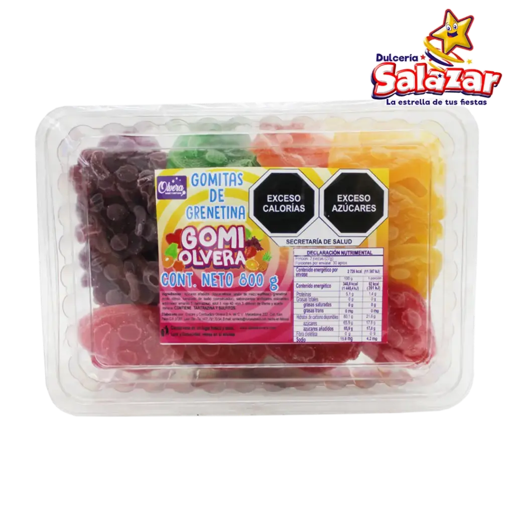 GOMA FRUTA AZUCAR OLVERA -E.60PZ- "C/20/60"