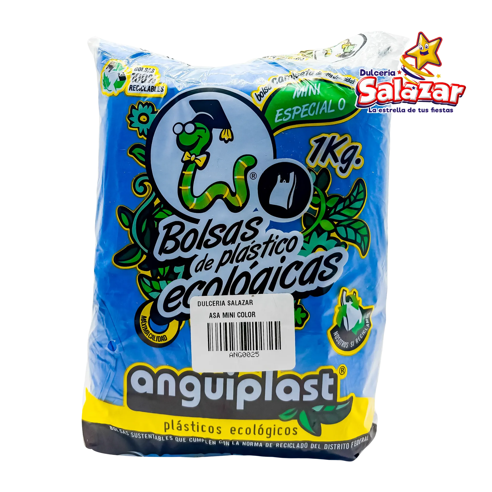 [ANG0025] BOLSA ASA POLIPAPEL COLOR MINI ANGUIPLAS "B/25/1" 