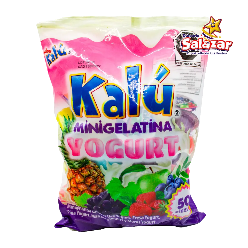 [CHI0123] GELATINA MINI JELLY NICE YOGURT KALU -B.765G- "C/12/50"