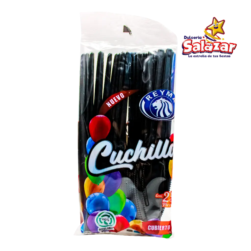 [REYM0084] CUCHILLO NEGRO REYMA CCH25NE B.25PZ "C/20/25"