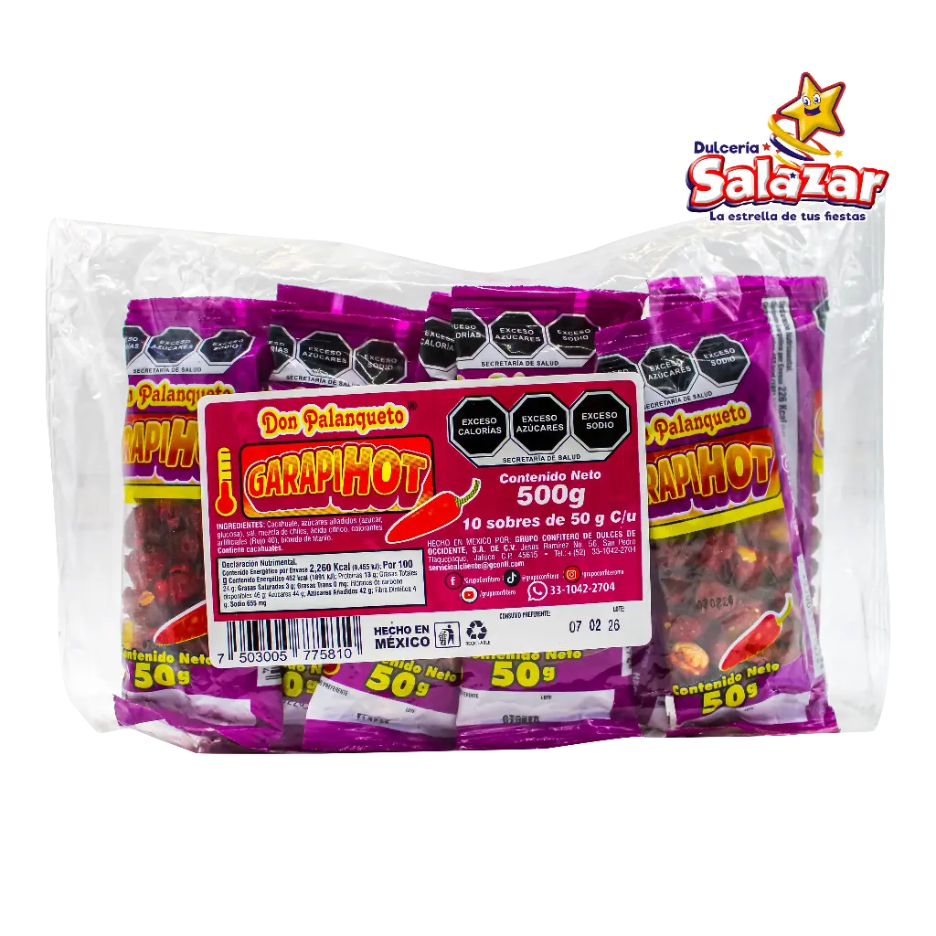 [PEZ0055] GARAPIHOT DON PALANQUETO -B.500GR- "C/28/10"