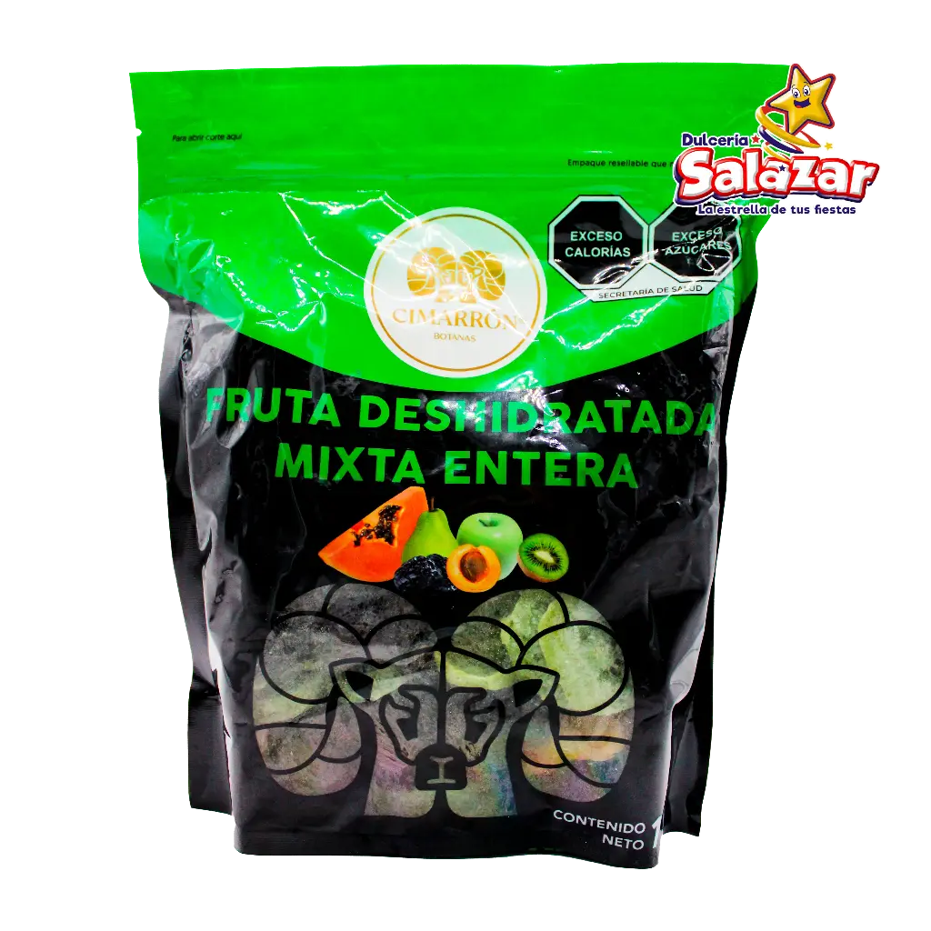 FRUTA DESHIDRATADA MIXTA ENTERA CIMARRON -B.1KG- "C/10/1KG"      
