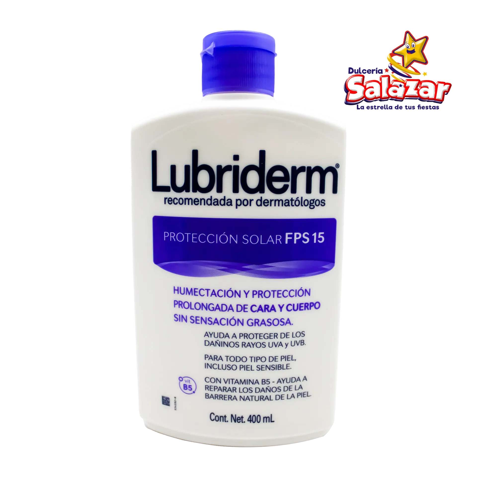 [ABARROTE0406] CREMA LUBRIDERM PROTECCION SOLAR FPS15 -BOT.400ML-