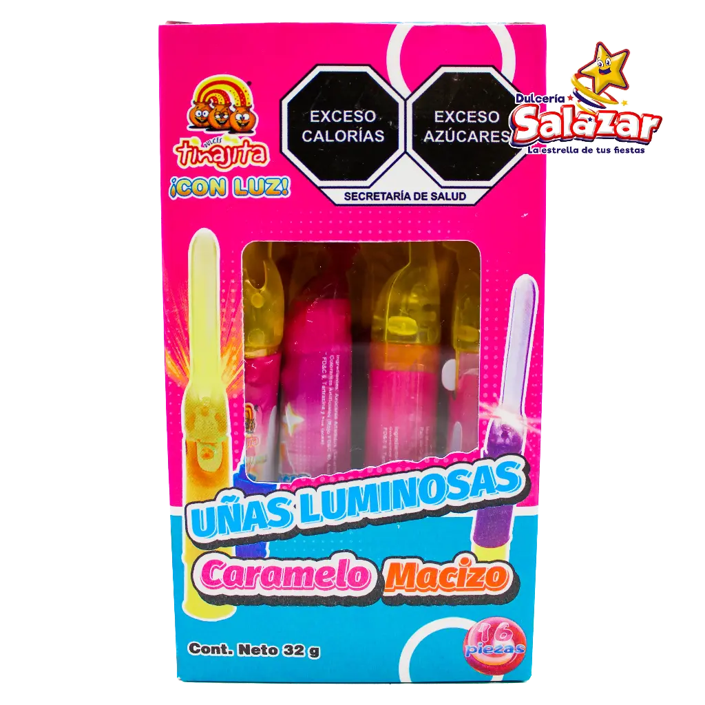 UÑAS LUMINOSAS TINAJITA -D.32G- "C/30/16"