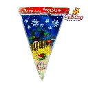 BOLSA CELOFAN CONICA NAVIDAD 25X40  -B.25PZA- "C/80/25"