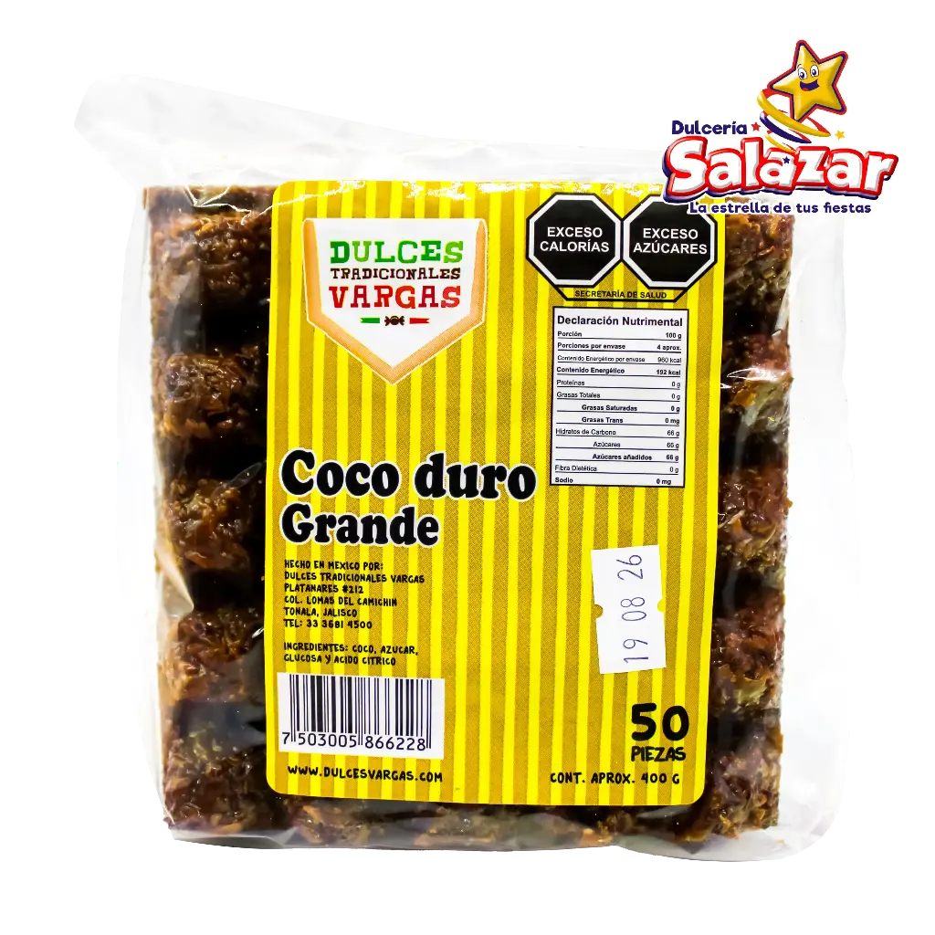 [MAY0028] COCO GRANDE DURO VARGAS -B.400GR- "C/32/50"