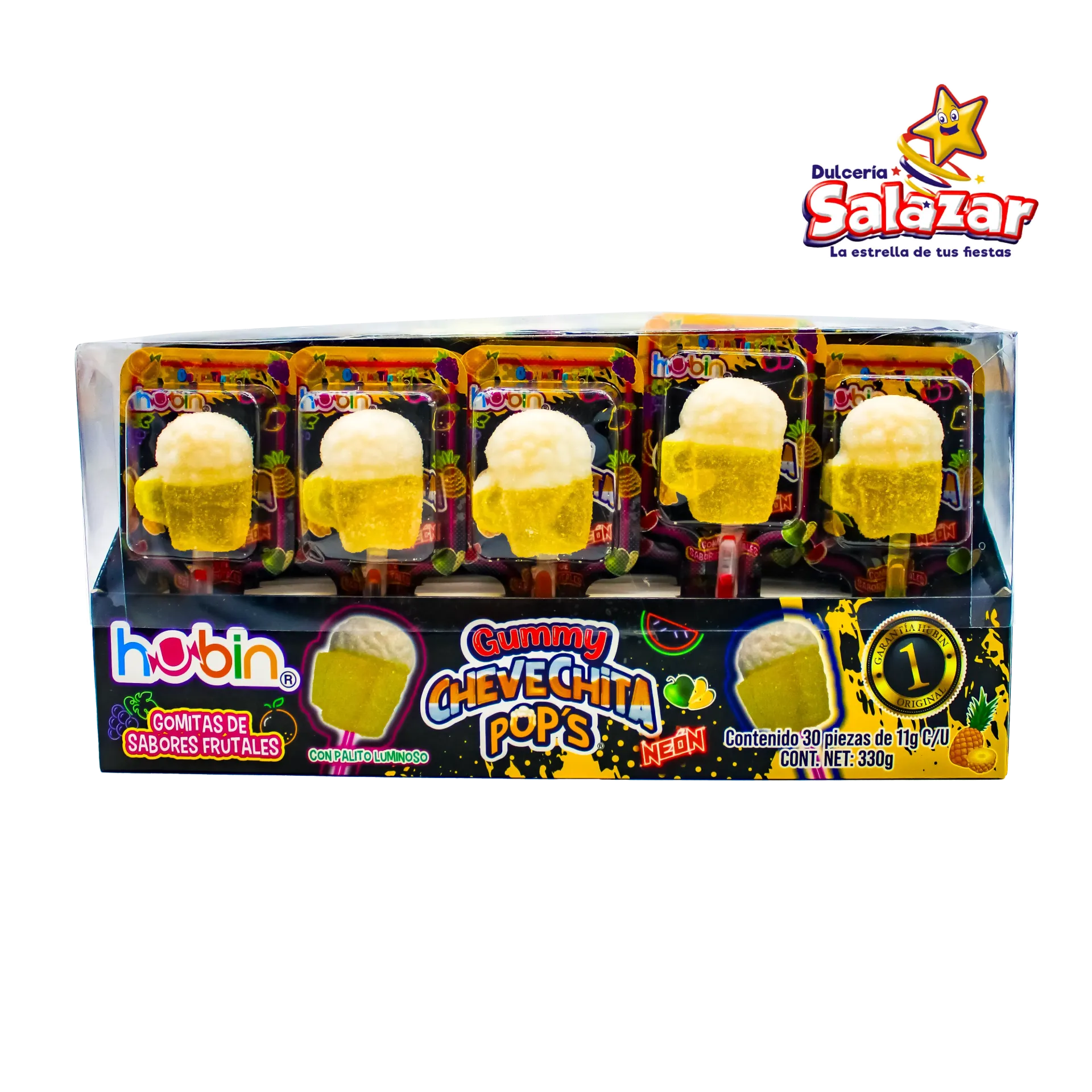 [HUB0045] GUMMY CHEVECHITA POP NEON HUBIN -D.330GR- "C/16/30"