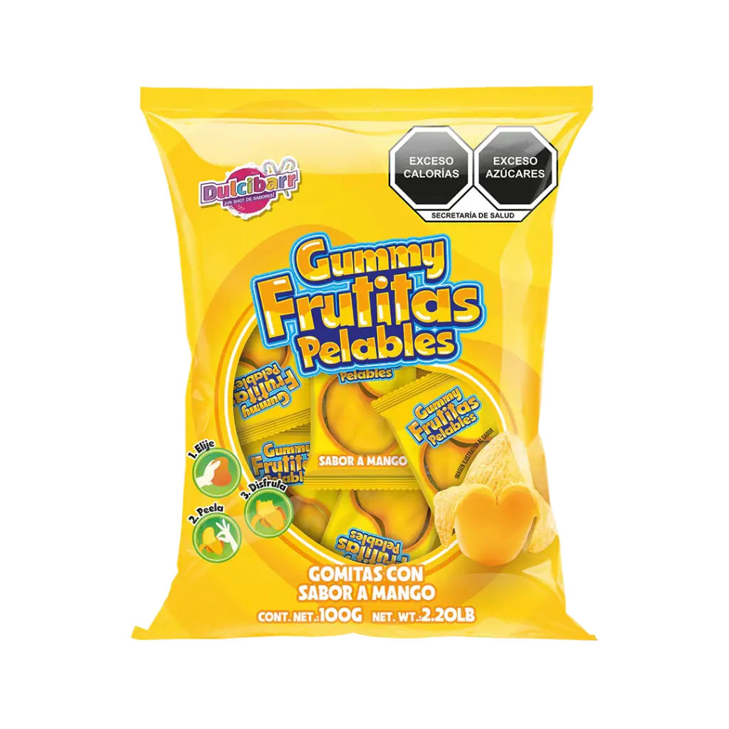 GUMMY FRUTITAS PELABLES MANGO -B.100GR- "C/30/1"