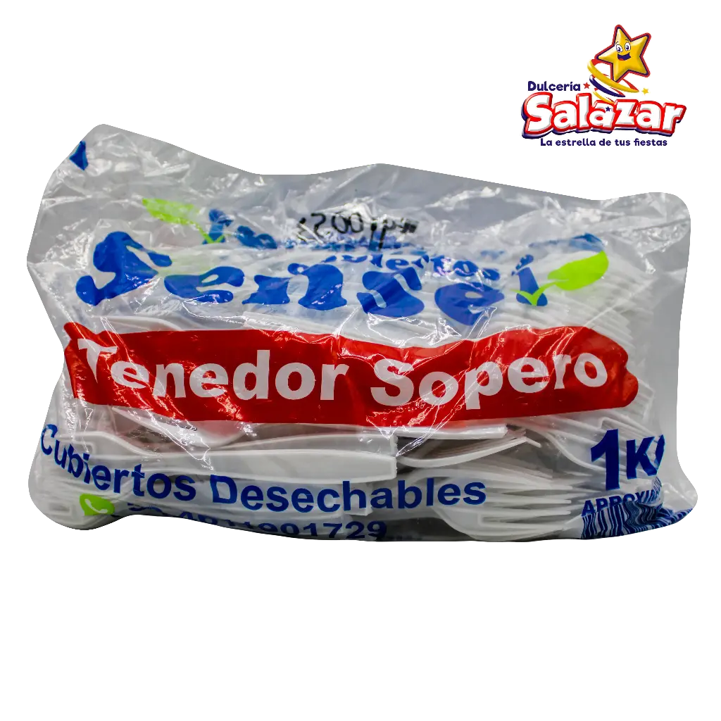 TENEDOR CH NEON MULTICOLOR -B.25PZ- "C/20/25"