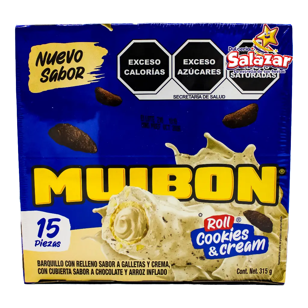 [NUT0076] MUIBON ROLL COOKIES & CREAM NUTRESA -D.315GR- "C/12/15"