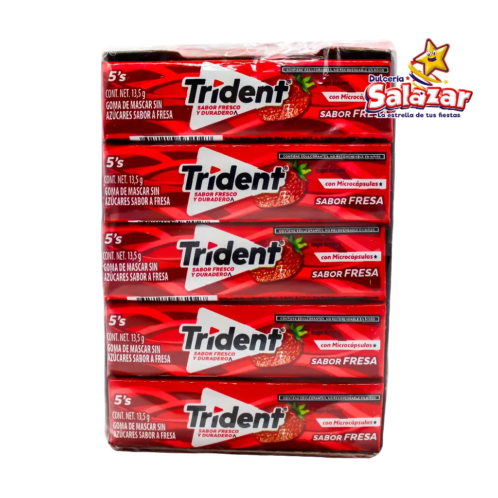 [ADA0258] CHICLE TRIDENT TA 5'P FRESA -D.270G.- "C/48/20"