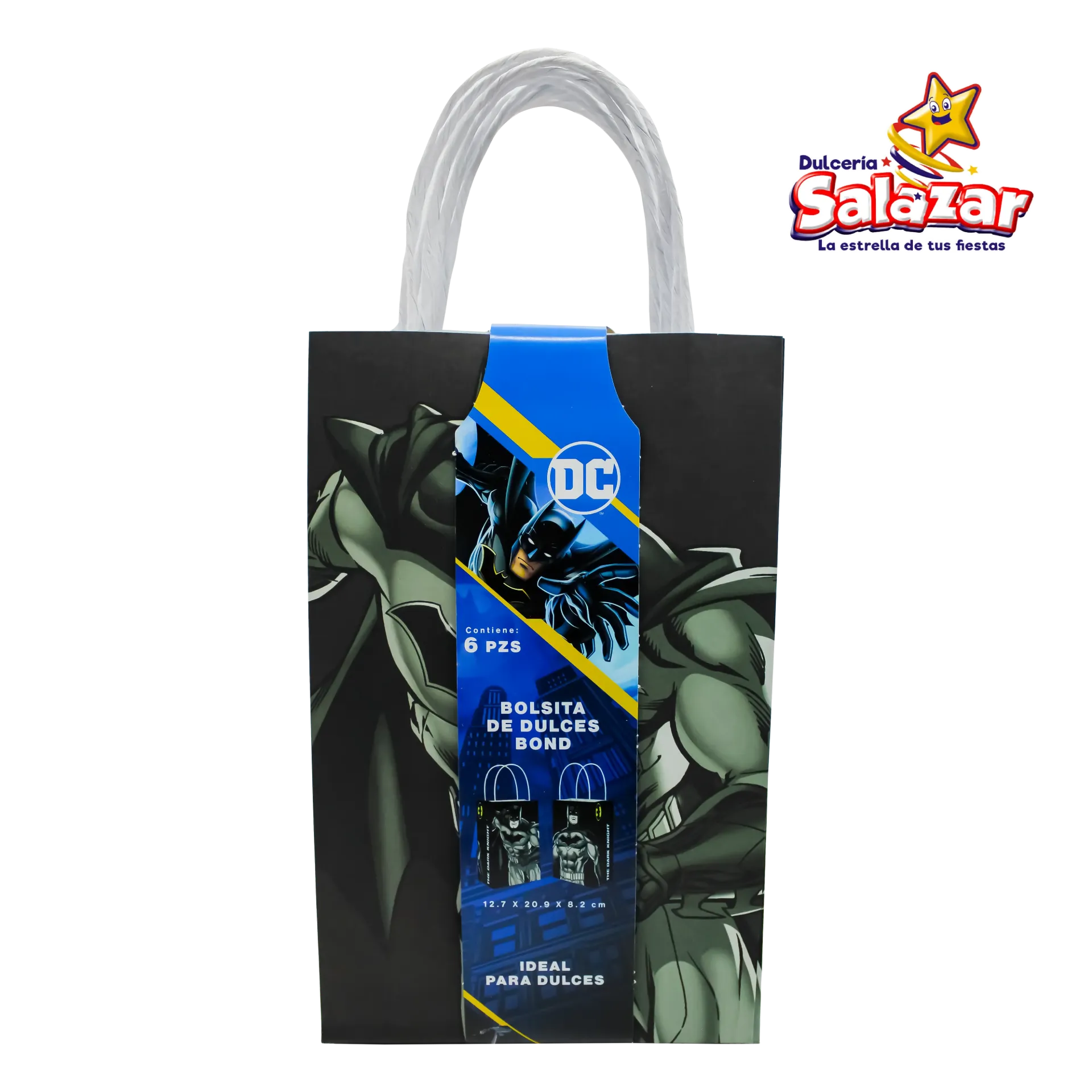 [GRN0394] BOLSA DULCERA BOND C/ASA BATMAN -B.6PZA- "C/6/6"