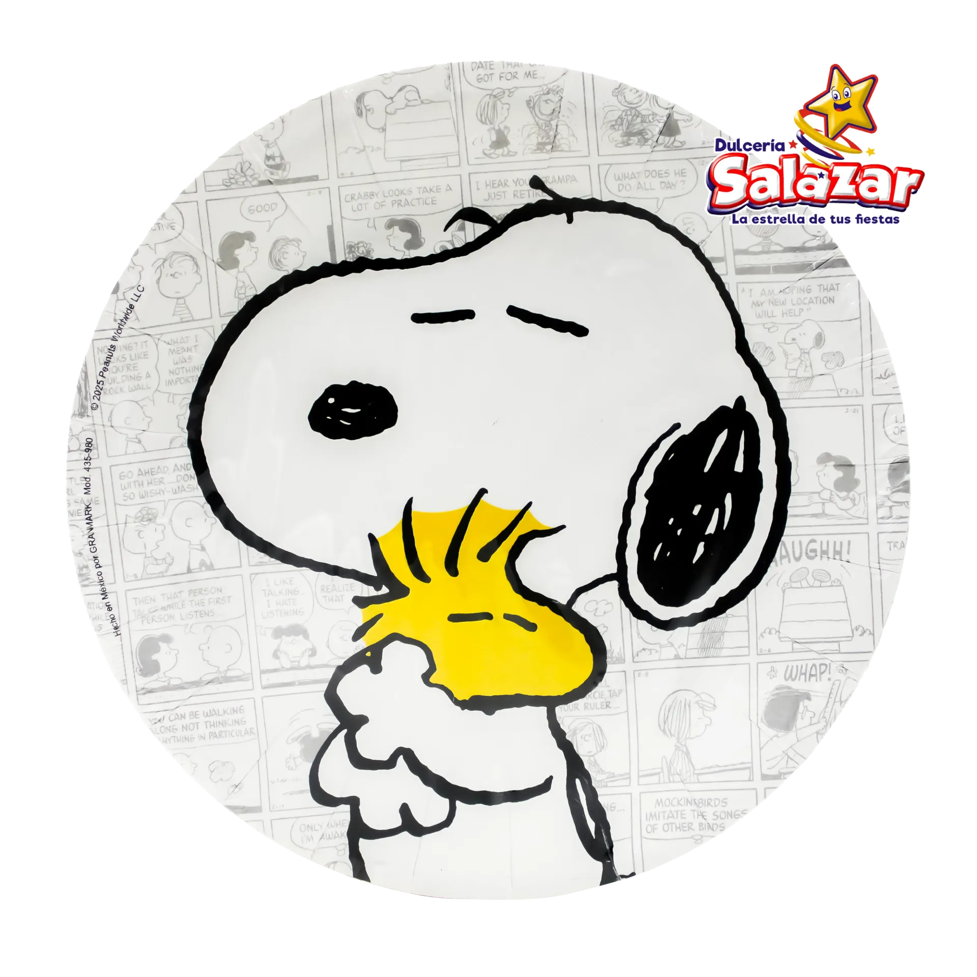 [GRN0425] PLATO PASTELERO SNOOPY GRANMARK -B.6PZA- "C/6/6"     