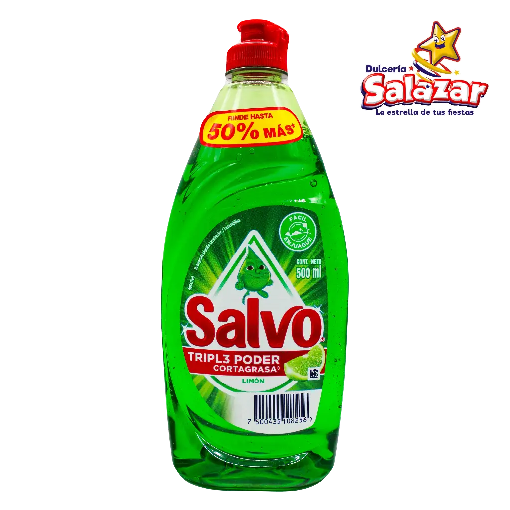 [ABARROTE0054] JABON LIQUIDO SALVO -BOT.500ML- "C/12/1" 