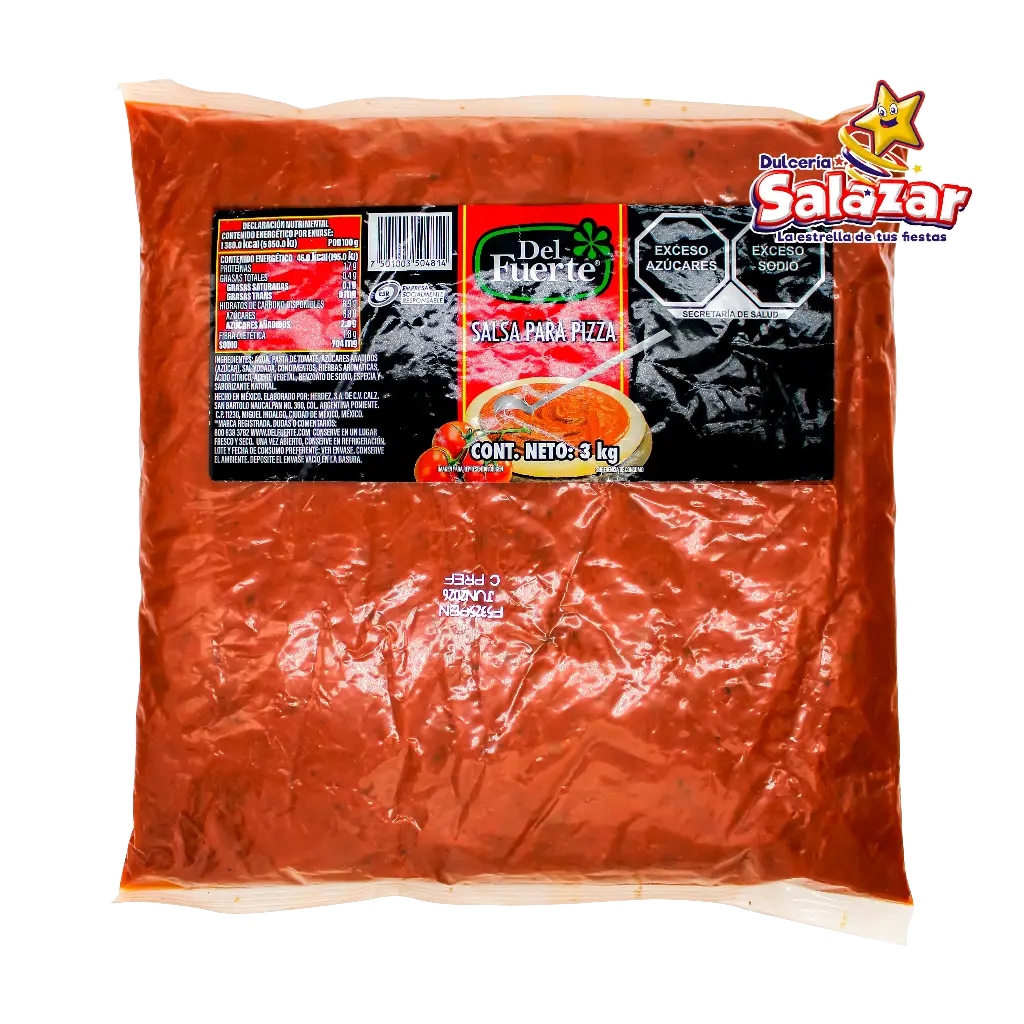 SALSA PARA PIZZA DEL FUERTE 3KG "C/6/1"