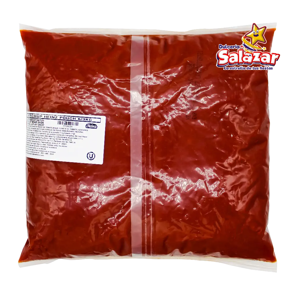 [INT0035] CATSUP POUCH 3KG HEIZ "C/6/1"
