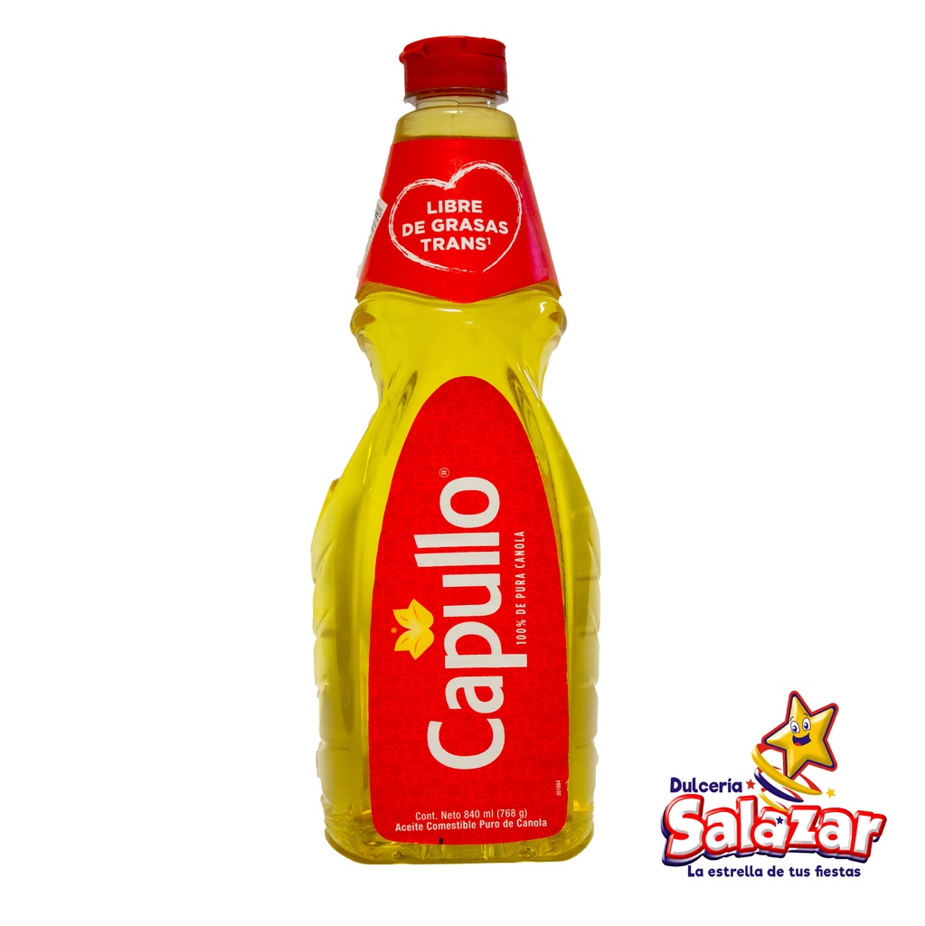 [ABARROTE0101] ACEITE CAPULLO -BOT.840ML- "C/12/1" 