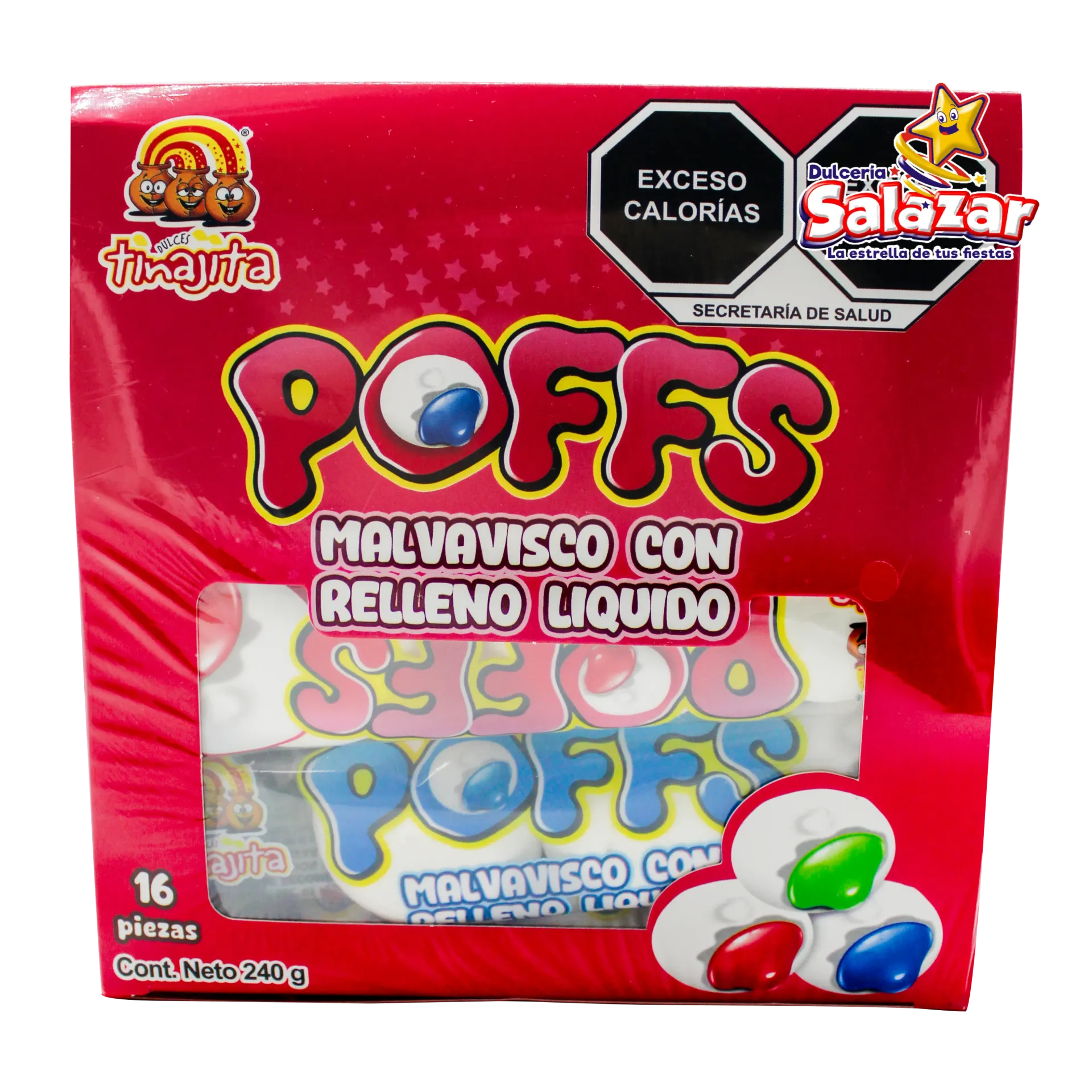 [TIN0505] POFFS MALVAVISCO RELLENO TINAJITA "C/30/16"