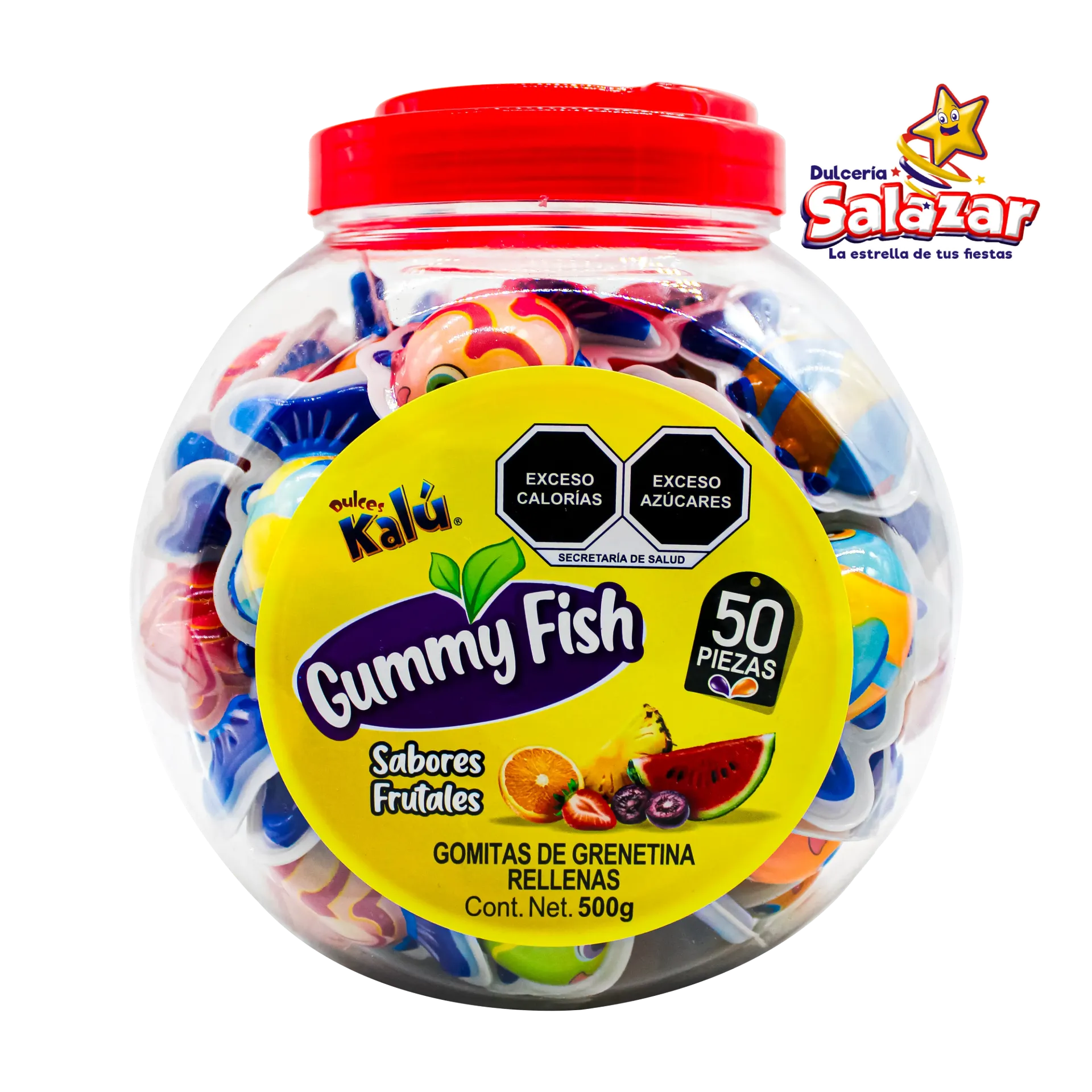 [CHI0131] GOMITA GUMMY FISH KALU VITROLERO "C/12/50" 