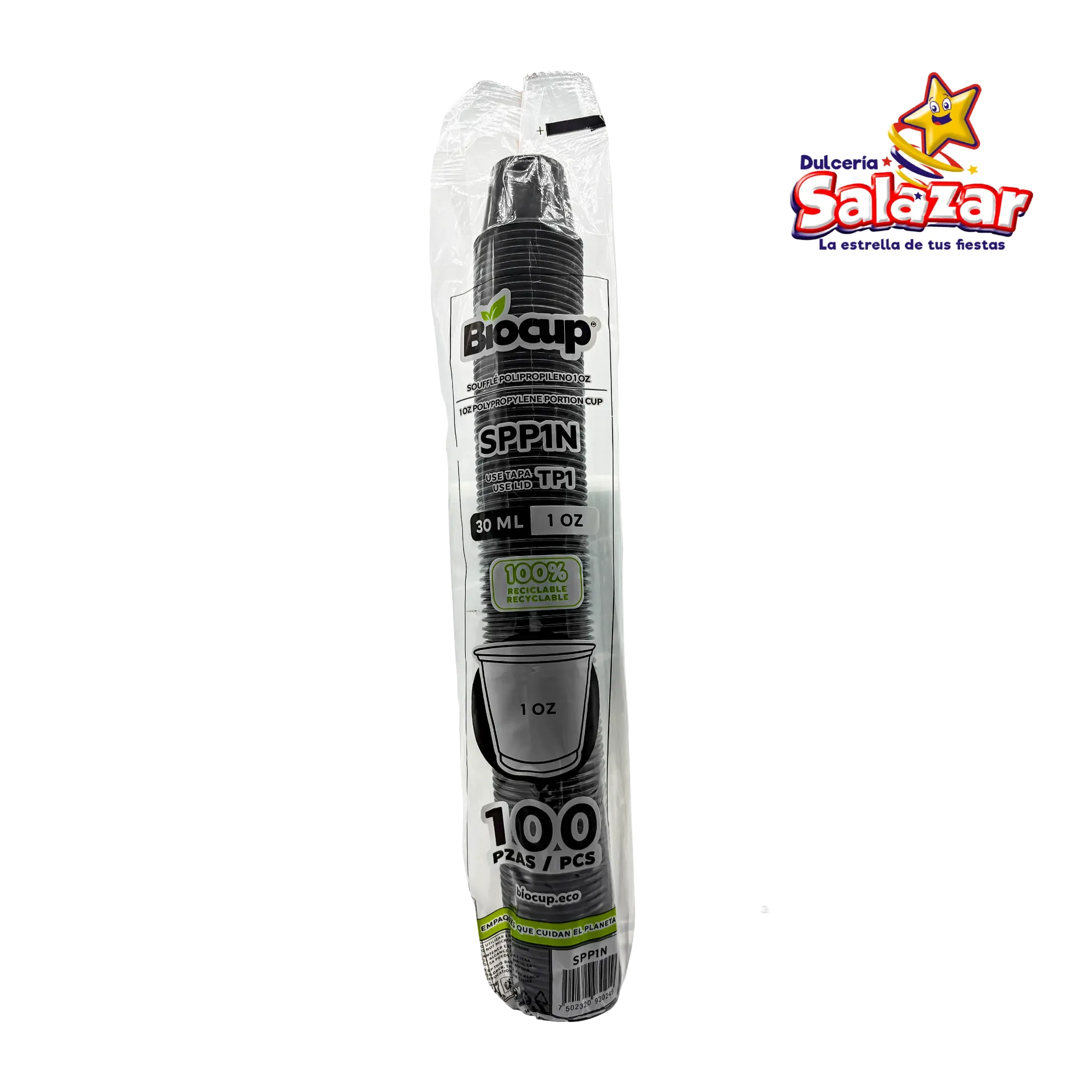 [CUP0001] SOUFFLE PP BIOCUP NO. SPP1N (1OZ) NEGRO "C/20/100"