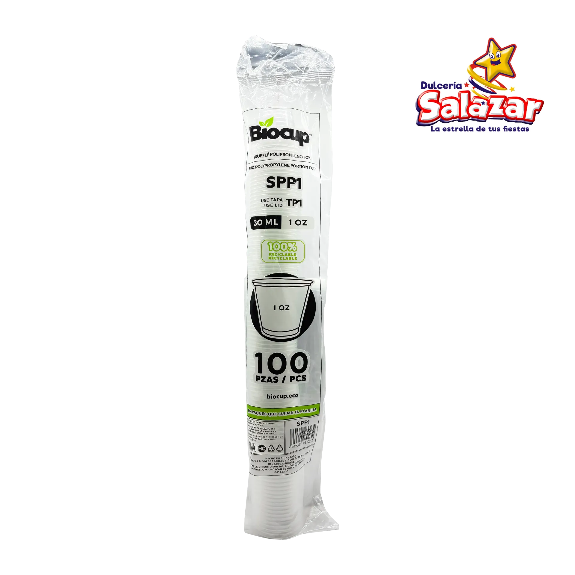 [CUP0002] SOUFFLE PP BIOCUP NO. SPP1 (1OZ) "C/20/100"
