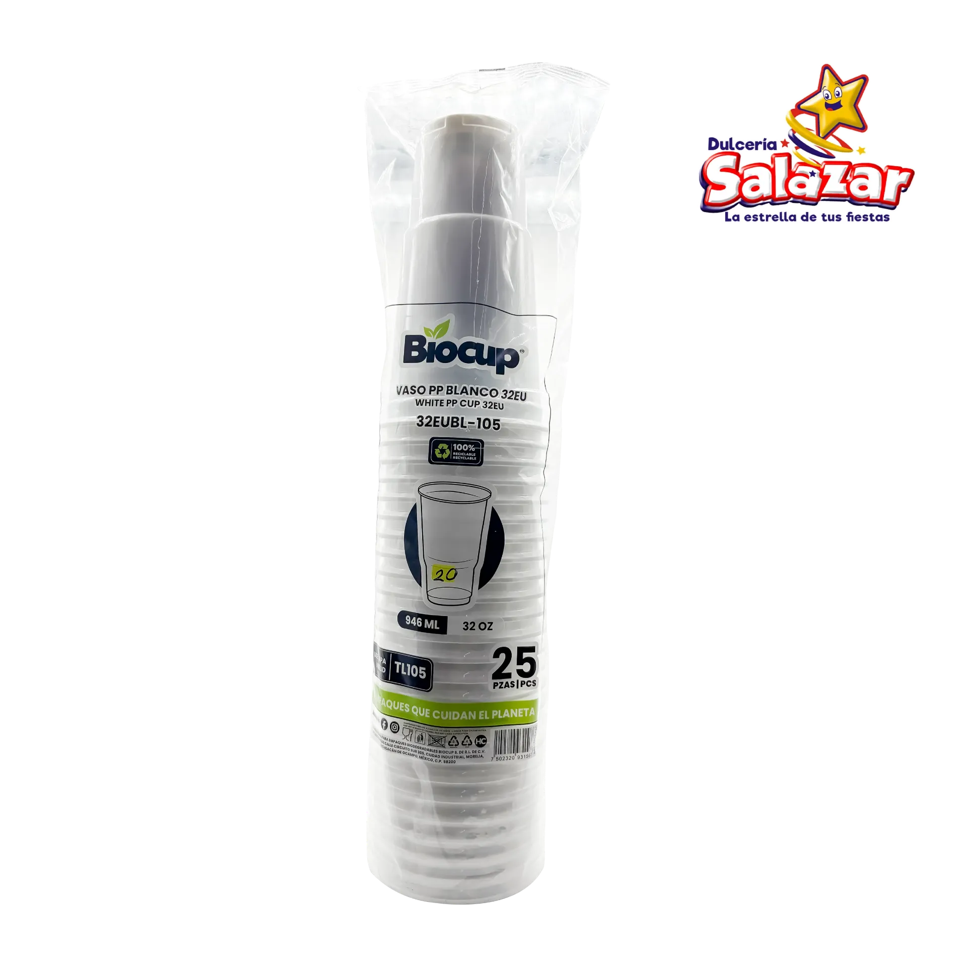 [CUP0013] VASO PP BIOCUP NO.  VPP32BL-105 (32OZ) "C/20/50"