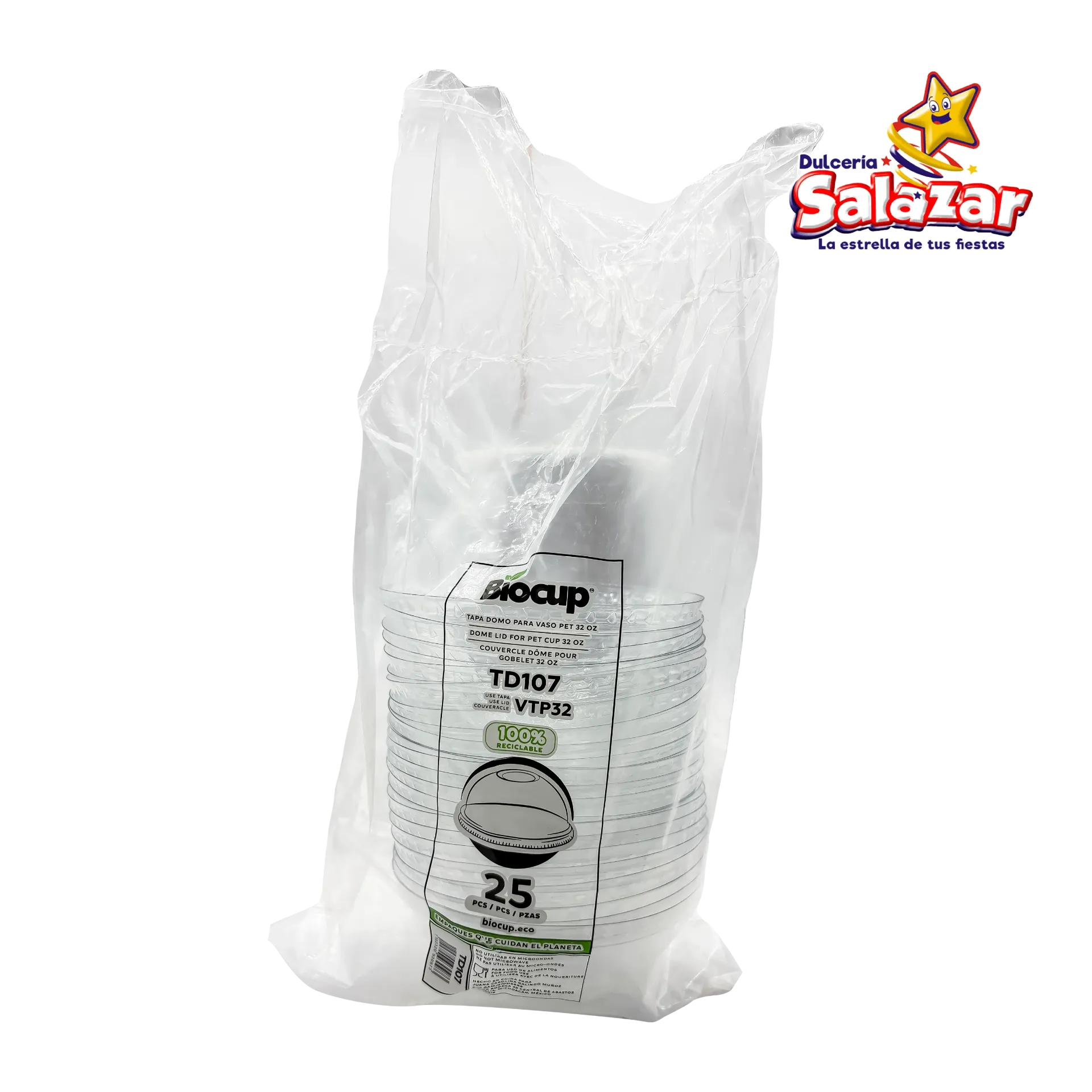 [CUP0029] TAPA PET BIOCUP NO. TD107 P/VTP32 DOMO B.25 PZ "C/20/25"