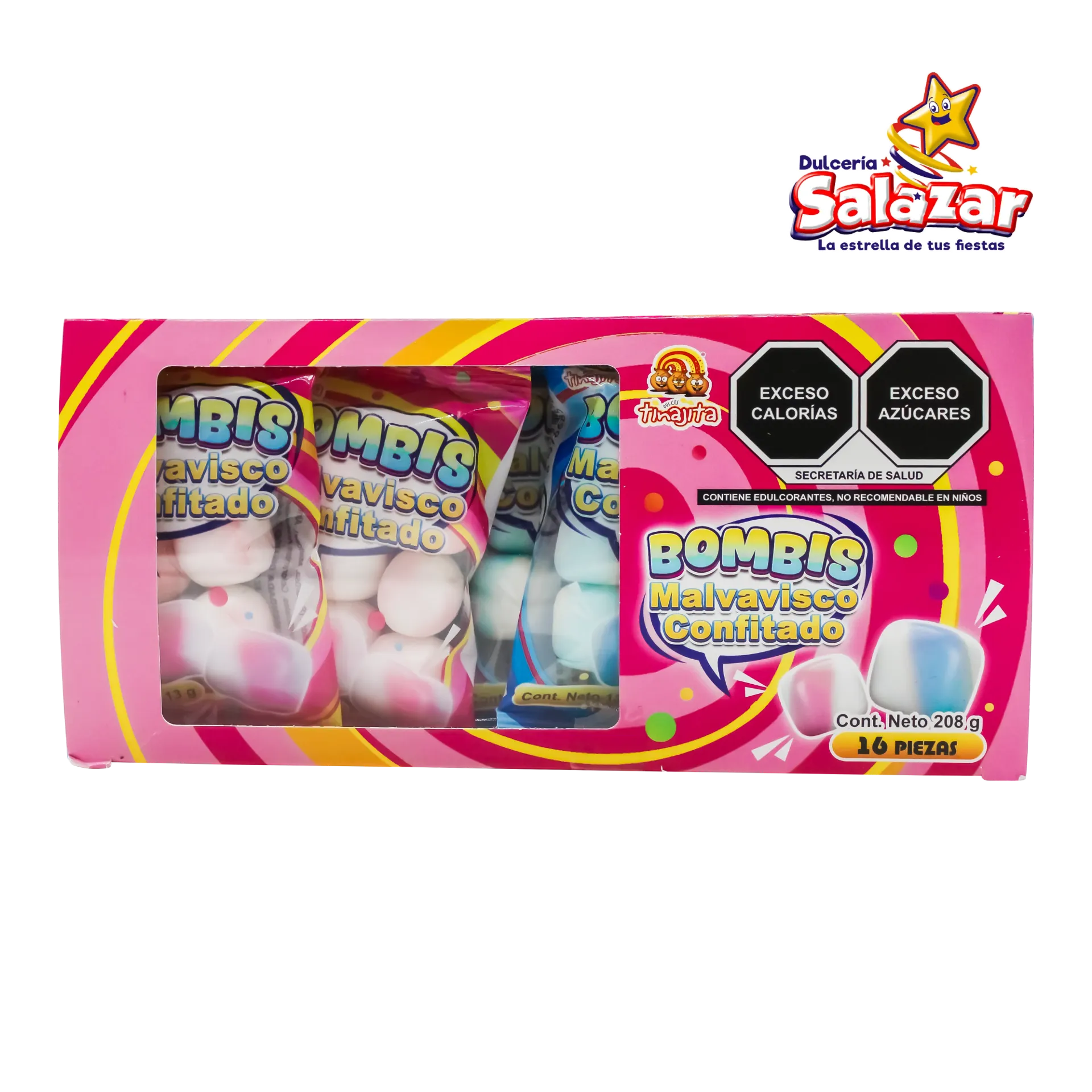 MALVAVISCO CONFITADO BOMBIS TINAJITA -D.208GR- "C/30/16"