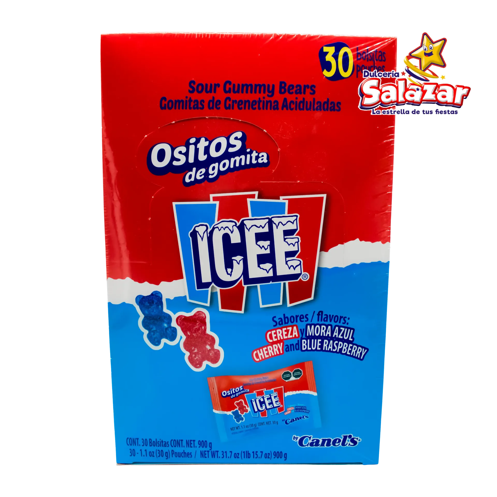 GOMITAS OSOS ICEE CEREZA-MORA CANELS -B.900GR- "C/5/30"