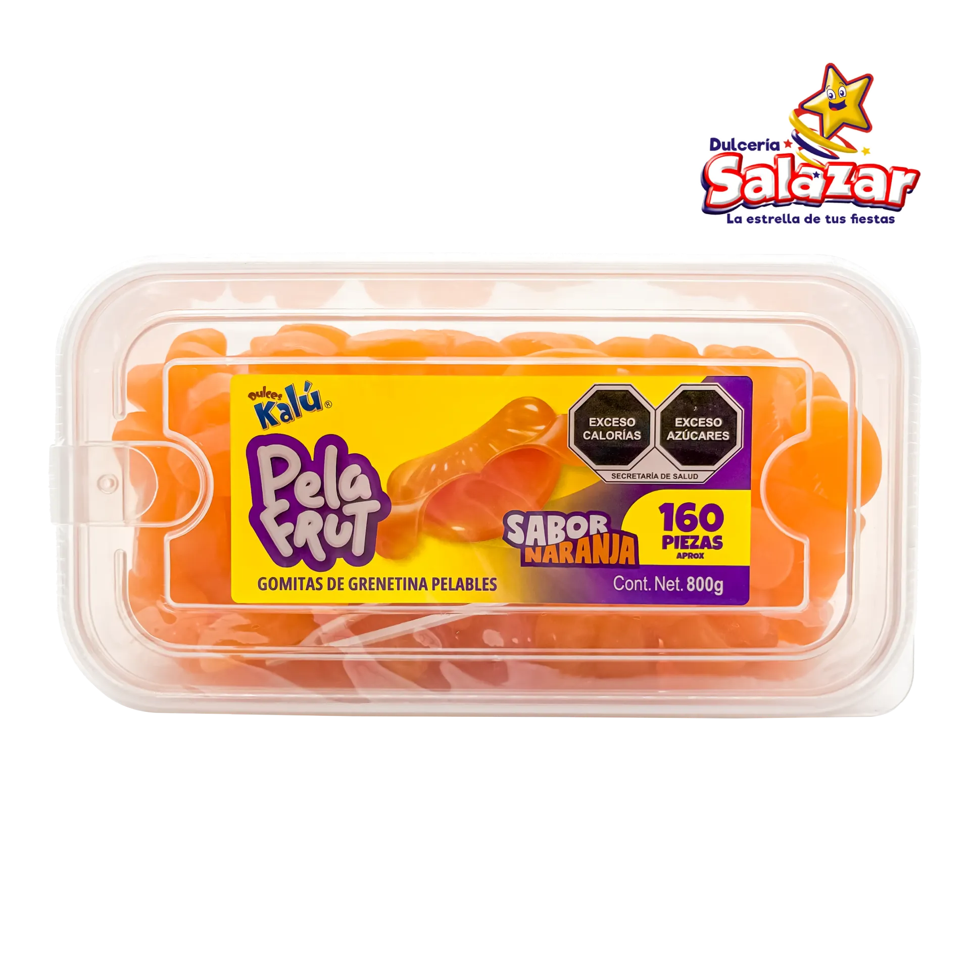 [CHI0135] GOMITA PELAFRUT NARANJA KALU -E.800GR- "C/12/160"