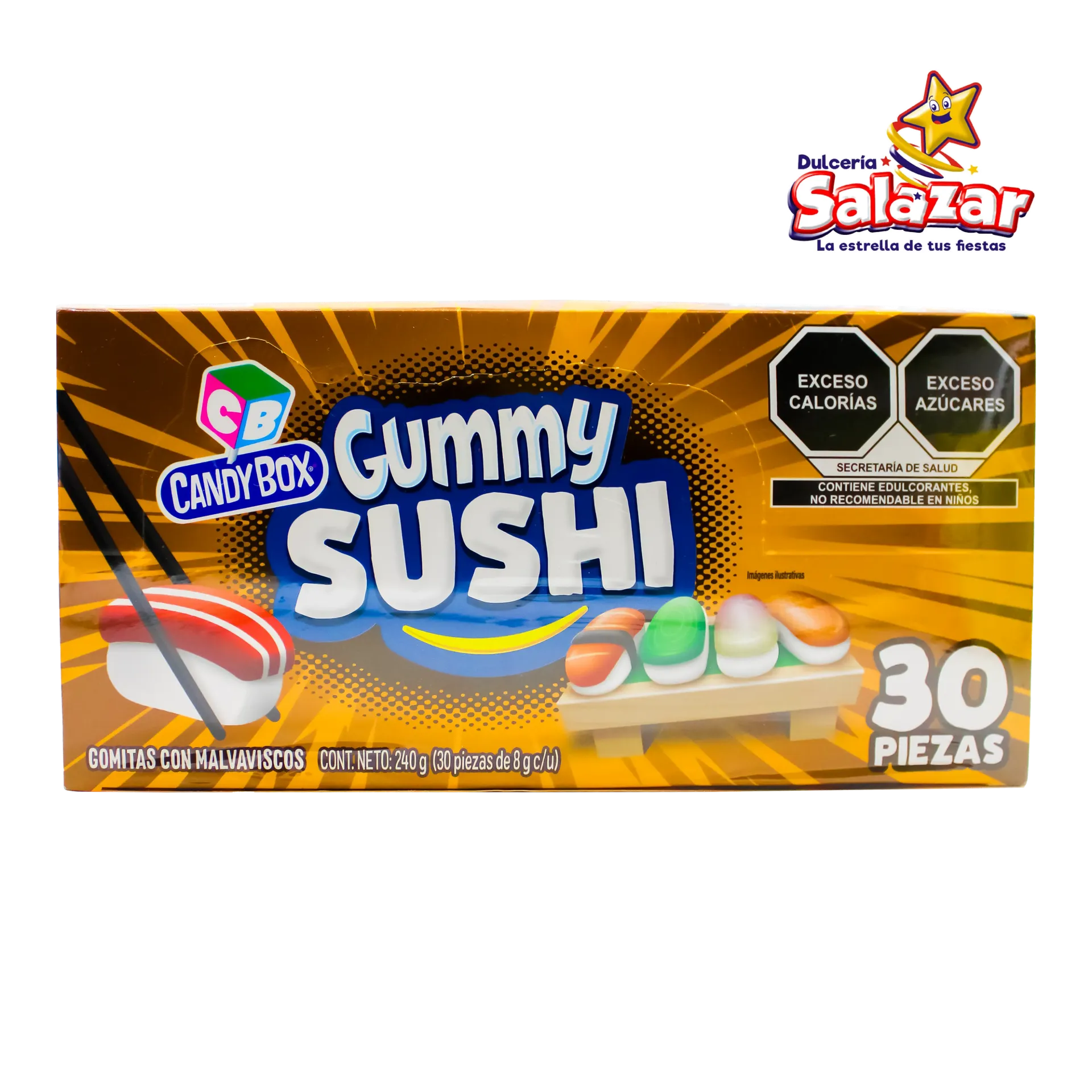 GUMMY SUSHI CANDY BOX -D.240GR- "C/12/30"