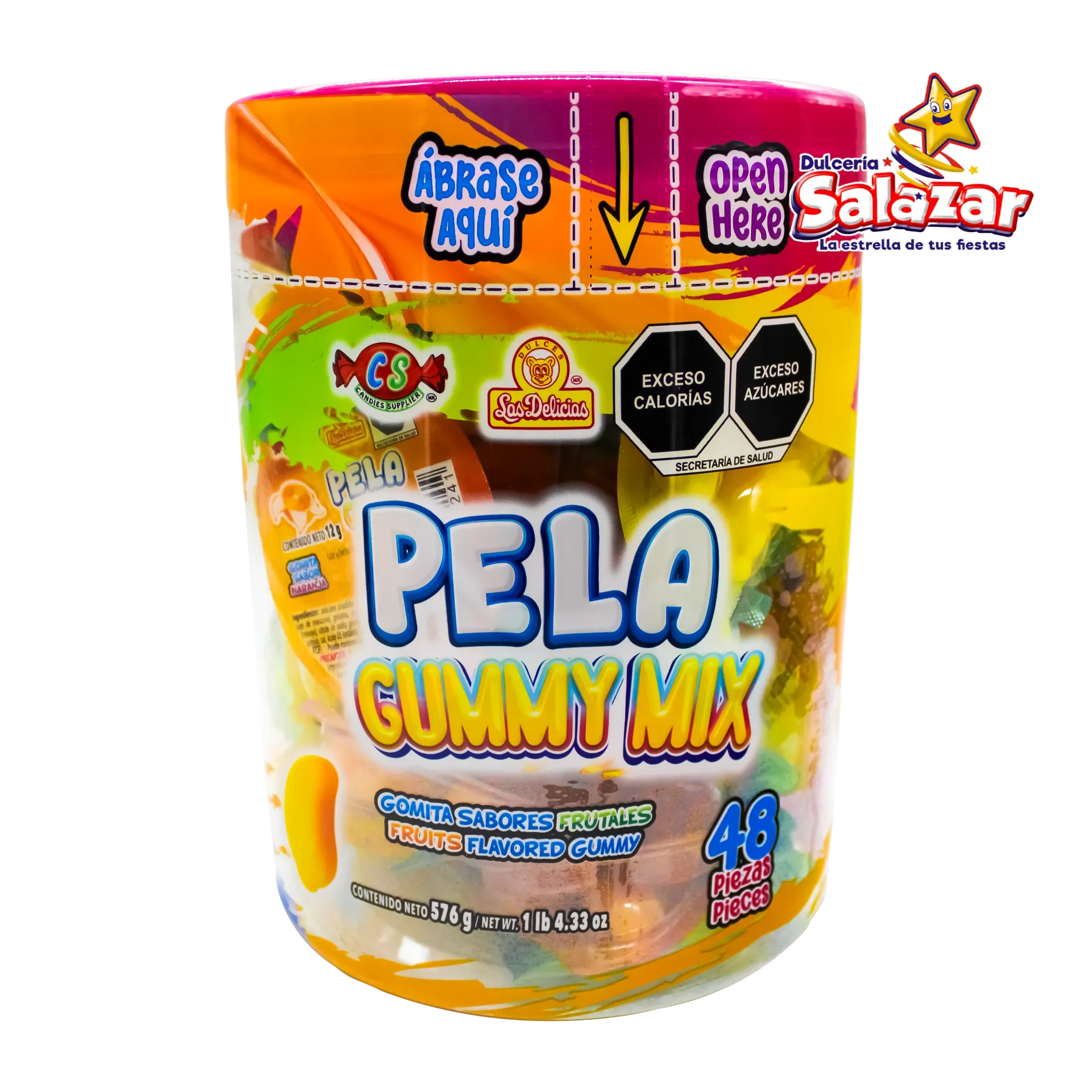 PELA GUMMY MIX DELICIAS -V.576GR- "C/8/48"
