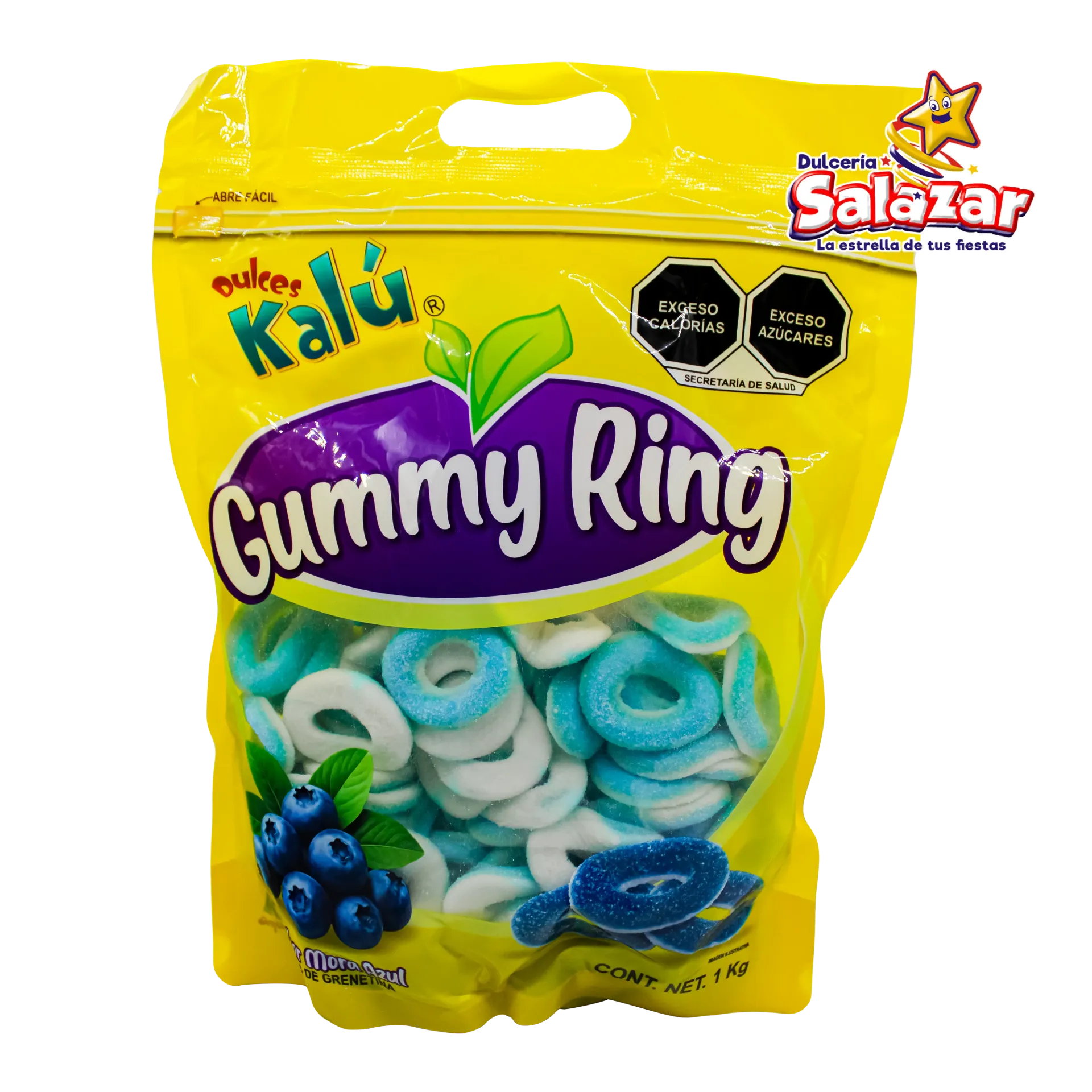 [CHI0151] GUMMY RING MORA AZUL KALU -B.1KG- "C/10/1"