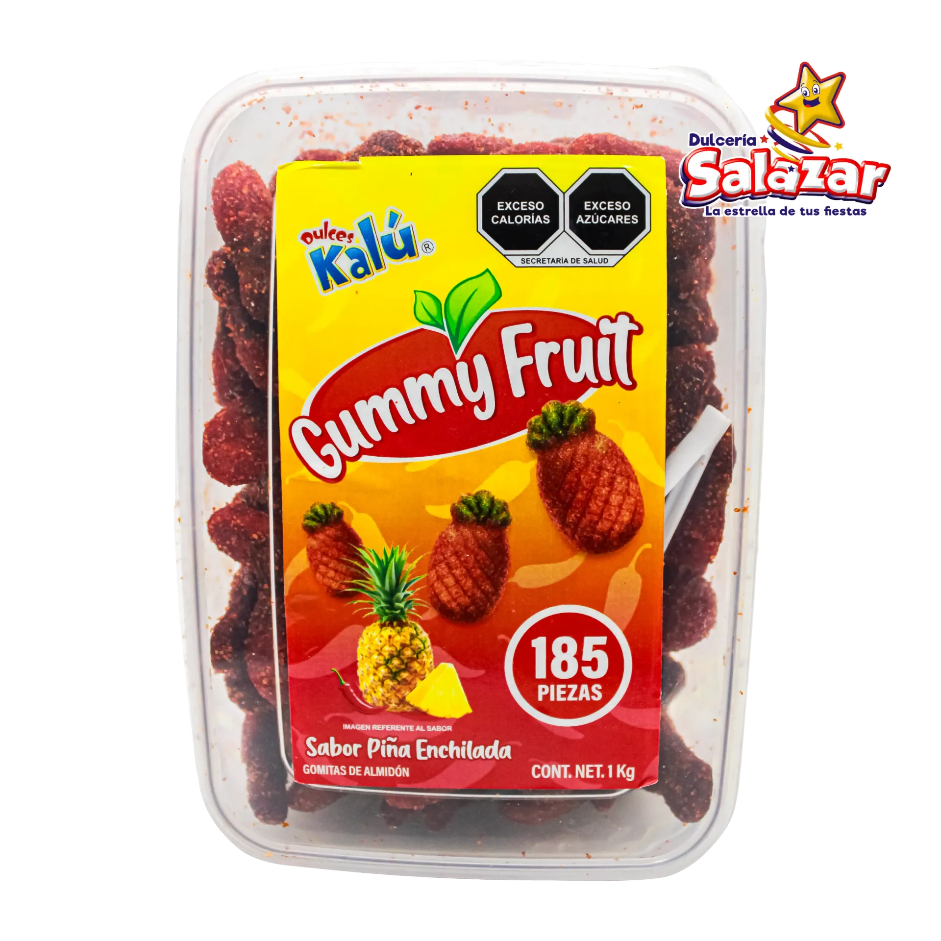 [CHI0152] GUMMY FRUT PIÑA ENCHILADA KALU -E.1KG- "C/12/185"