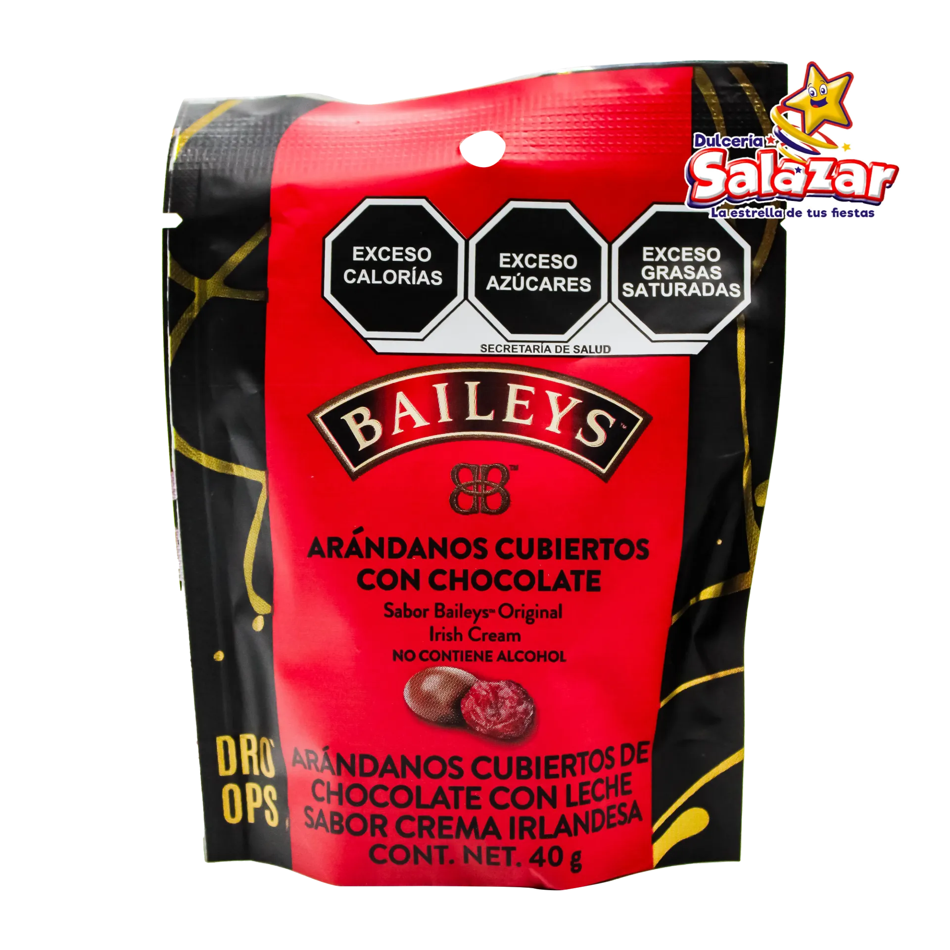 [FAP0080] BAILEYS ARANDANOS C/CHOCOLATE DRO'OPS PROVIDENCIA -B.40GR- "C/24/12"