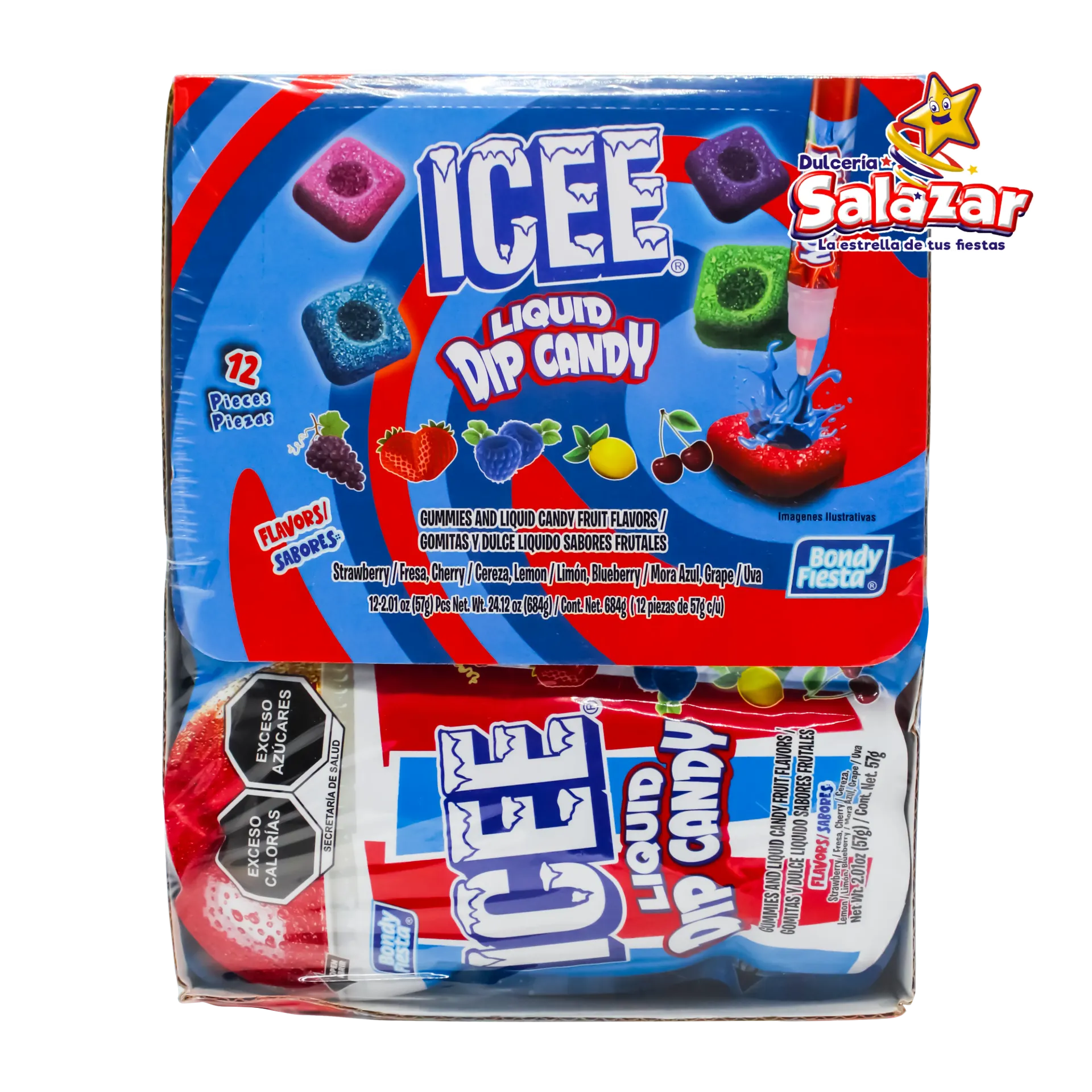 [BON0438] GOMITAS Y CARAMELO LIQUIDO ICEE PEN BONDY -D.684GR- "C/12/12"