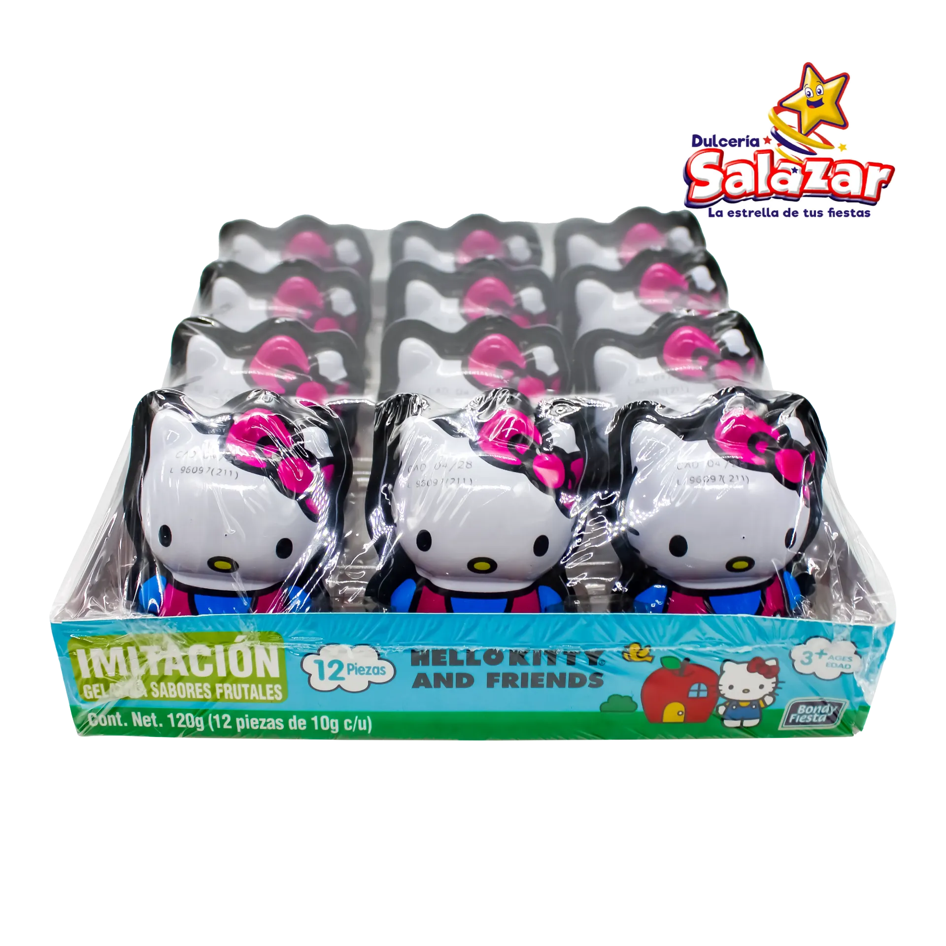 CONTENEDOR HUEVO CON GELATINA HELLO KITTY BONDY -D.120GR- "C/16/12"