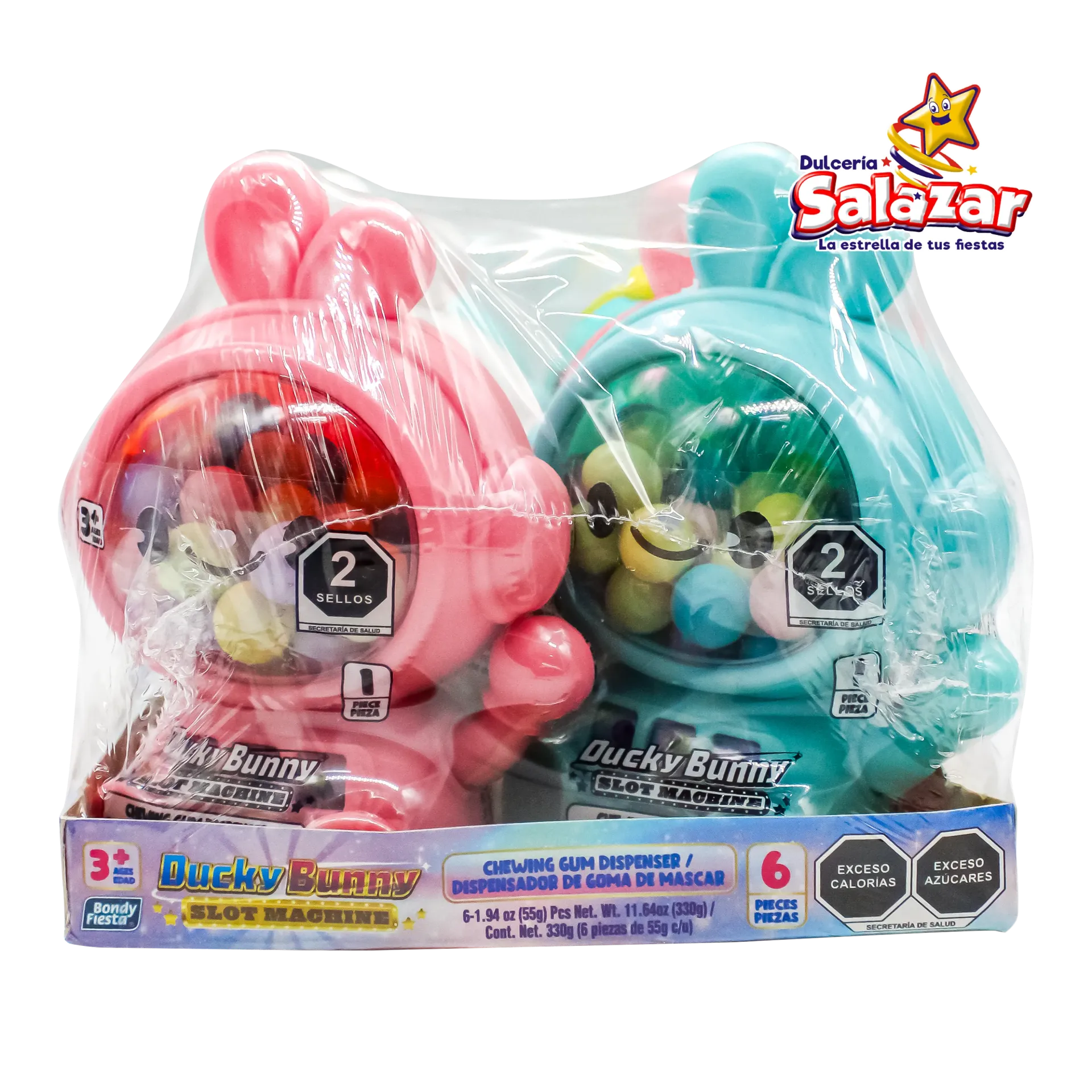 [BON0440] DISPENSADOR DUCKY BUNNY GOMA DE MASCAR BONDY -D.330GR- "C/13/6"