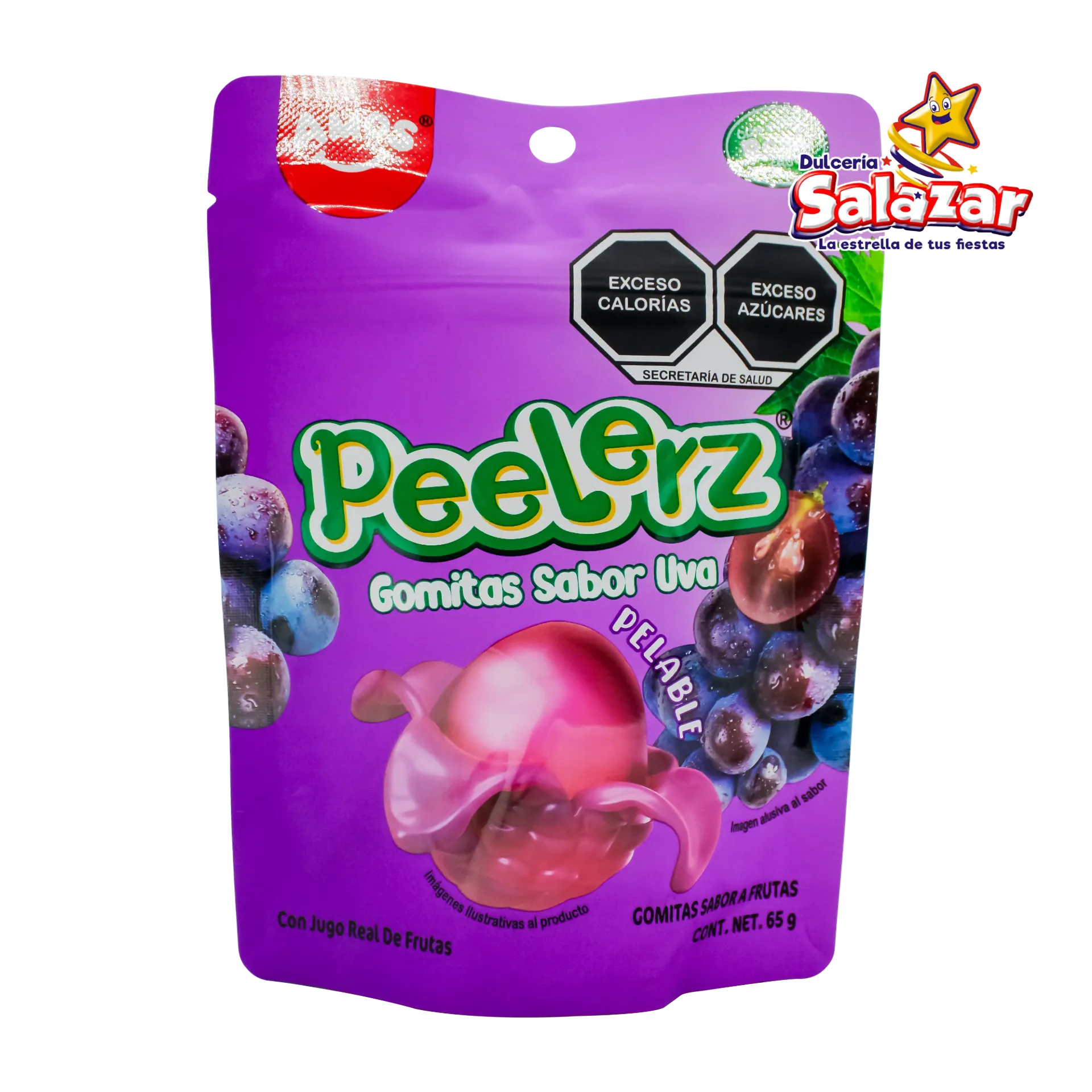 GOMITA PEELERZ UVA MORADA -B.65GR- "C/48/1"