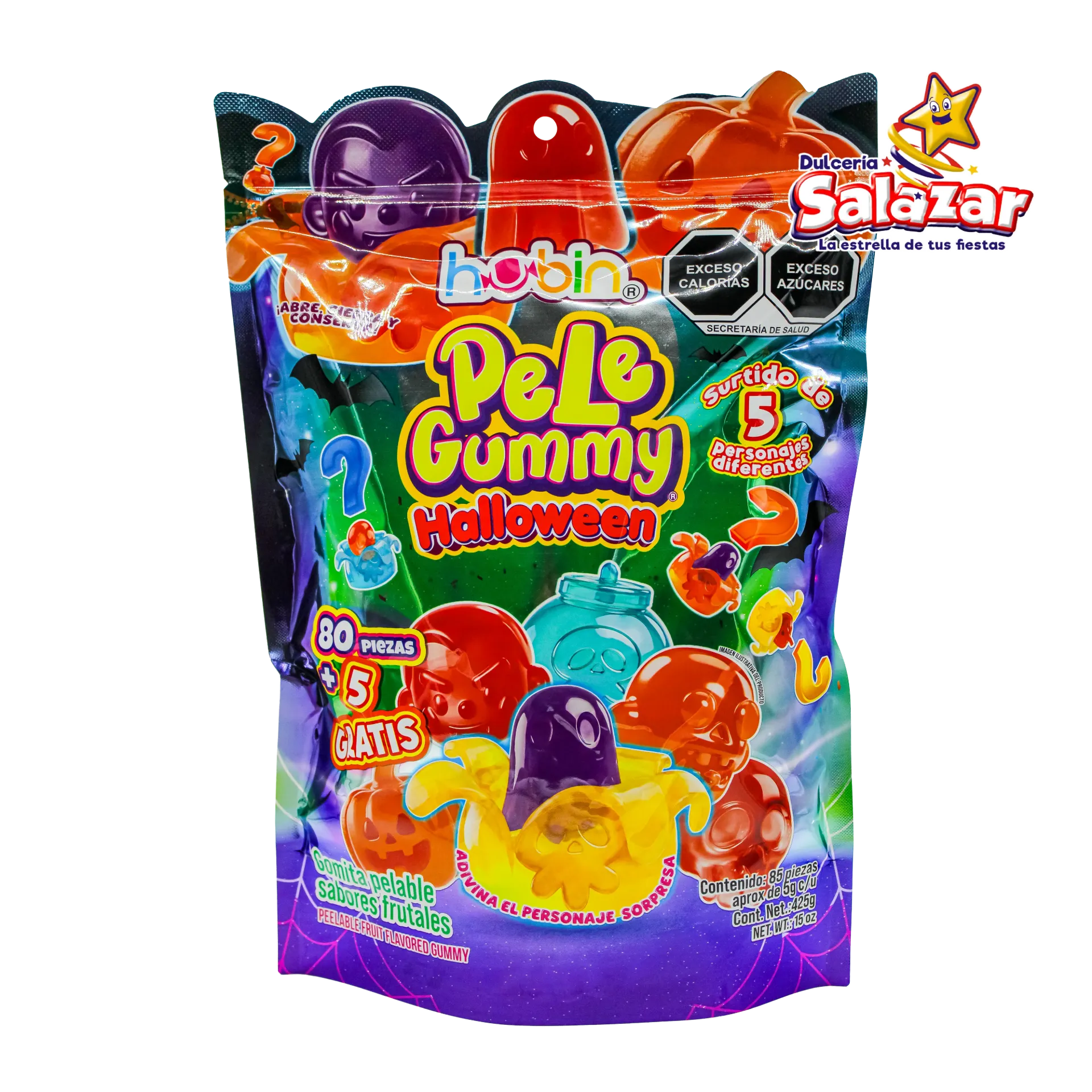 PELE GUMMY HALLOWEEN HUBIN -B.425GR- "C/15/85"